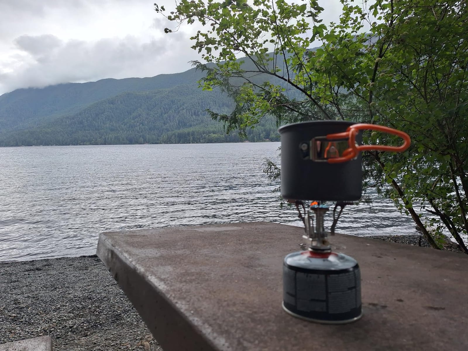 Odoland Camping Cookware Mess Kit, Lightweight Pot Stove Spork Set customer photo 1