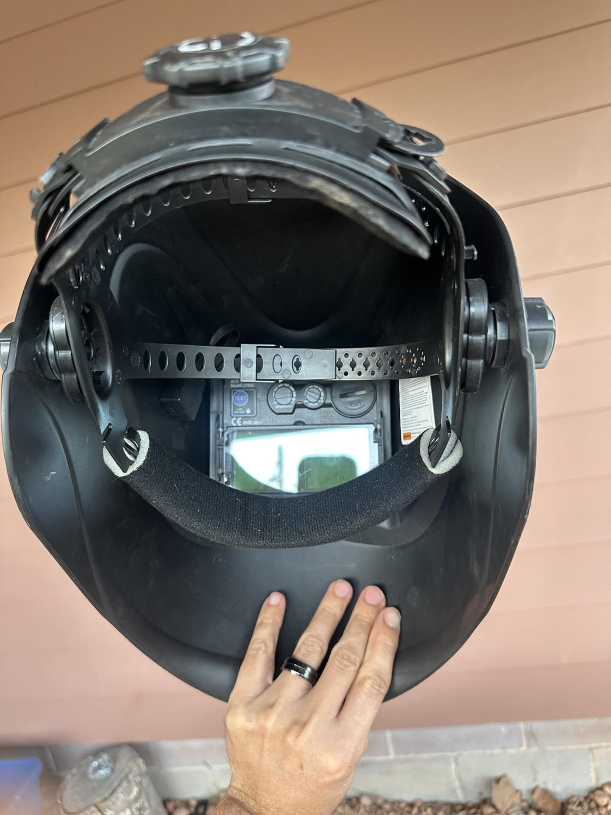 YESWELDER Auto Darkening Welding Helmet 1/1/1/1 True Color, LYG-L600A customer photo 2