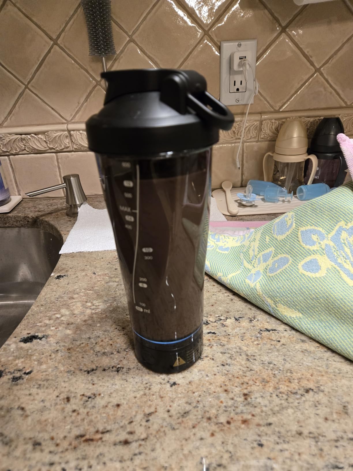 VOLTRX Premium Electric Protein Shaker Bottle, Made with Tritan - BPA Free - 24 oz Vortex Portable Mixer Cup/USB Rechargeable Shaker Cups for Protein Shakes customer photo 2