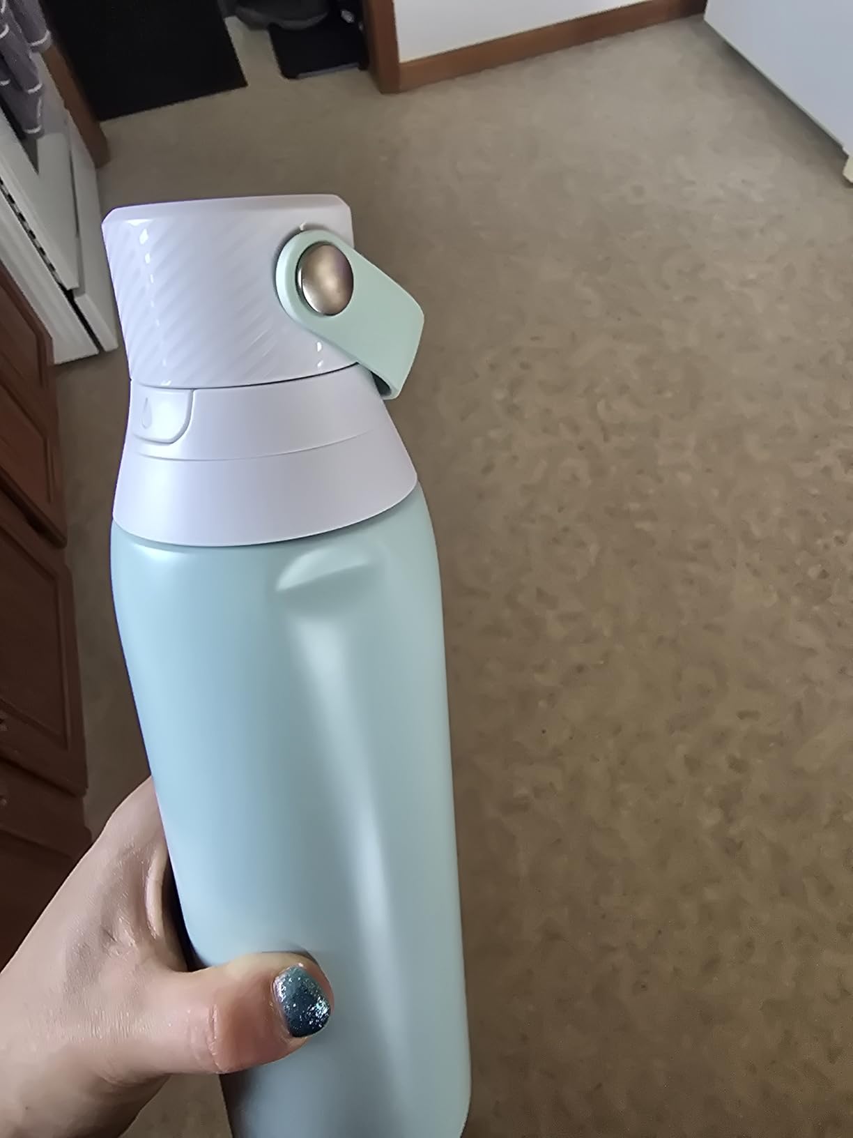 Brita Stainless Steel Premium Filtering Water Bottle, BPA-Free, Reusable, Insulated, Replaces 300 Plastic Water Bottles, Filter Lasts 2 Months or 40 Gallons, Includes 1 Filter, Glacier - 20 oz customer photo 2