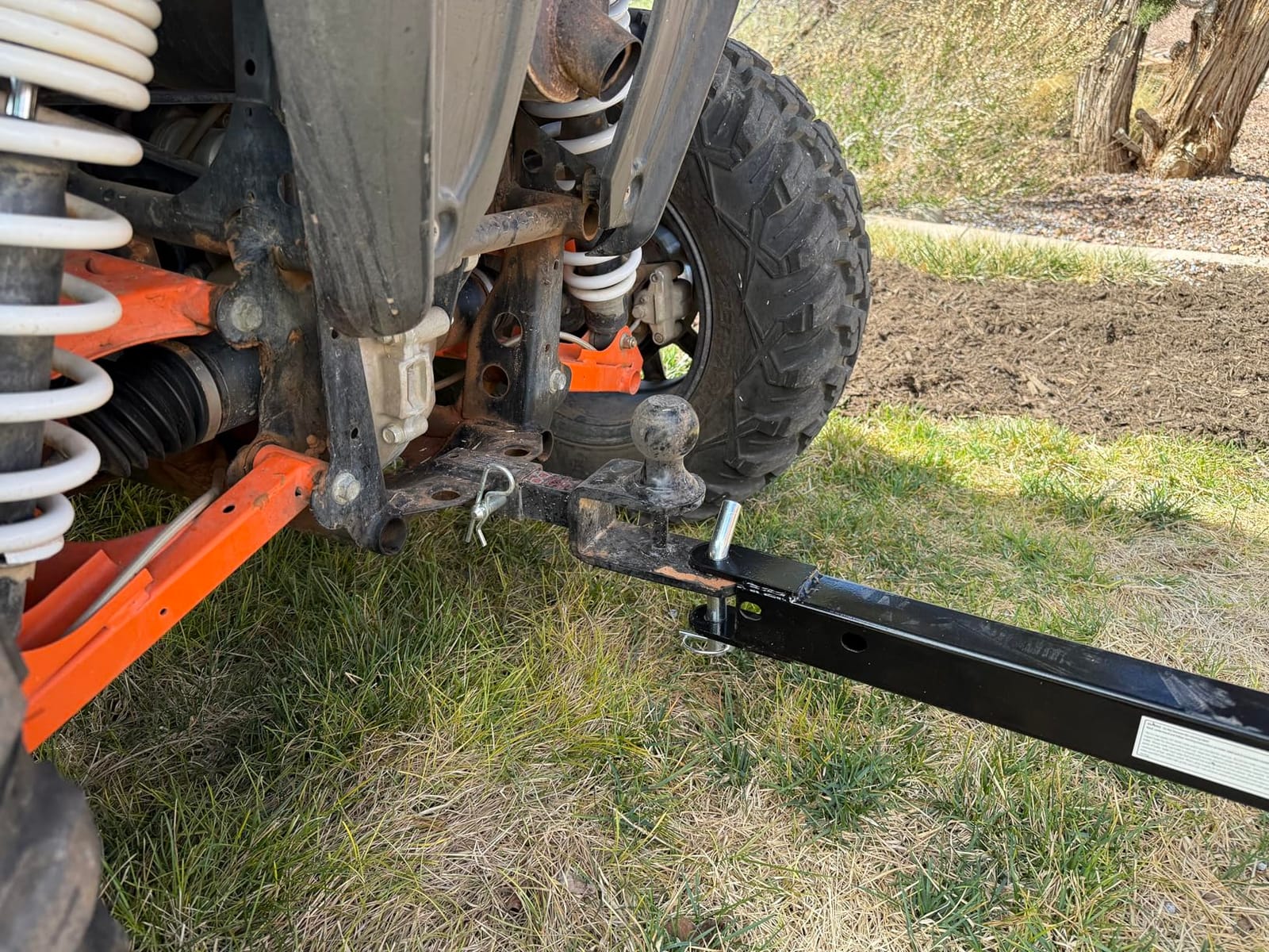 Impact IMPLEMENTS® 1500lb ATV/UTV/Tractor Trailer with Solid Steel Floor, Aggressive Tires, & Pivoting Tongue. Great for Agricultural Use & Land Management. Designed in Trademarked in The USA! customer photo 2