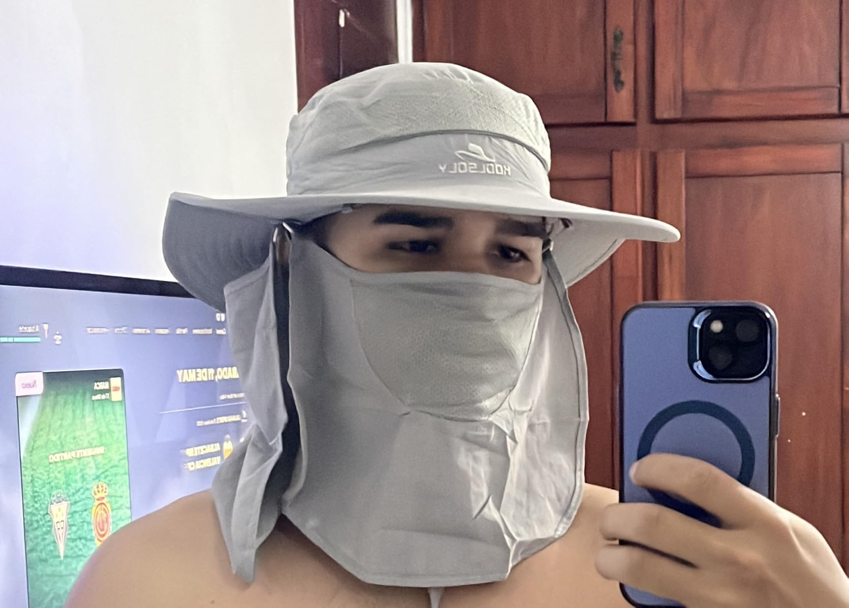 Fishing Hat,Sun Cap with UPF 50+ Sun Protection and Neck Flap,for Man and Women customer photo 2