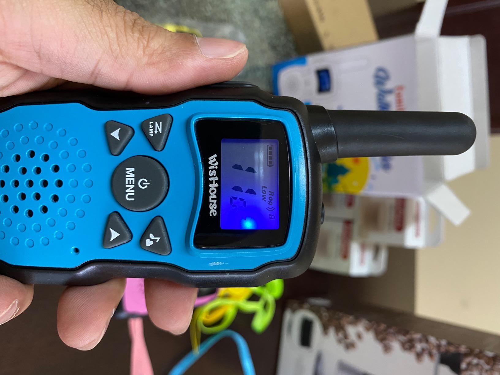 Wishouse Walkie Talkies for Kids 4 Pack,Family Walky Talky Adults Children Radio Long Range,Outdoor Camping Fun Toys Birthday Present Xmas Gifts for 4 5 6 7 8 Year Old Girls Boys No Battery No Charger customer photo 1