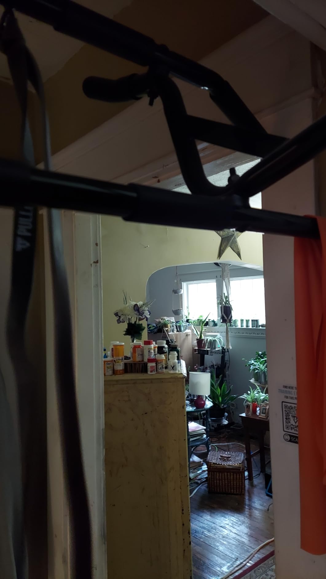 PULLUP & DIP Pull-up bar for door frames for hanging without screws and no slipping, professional door bar, pull-up bar with padded handles customer photo 1