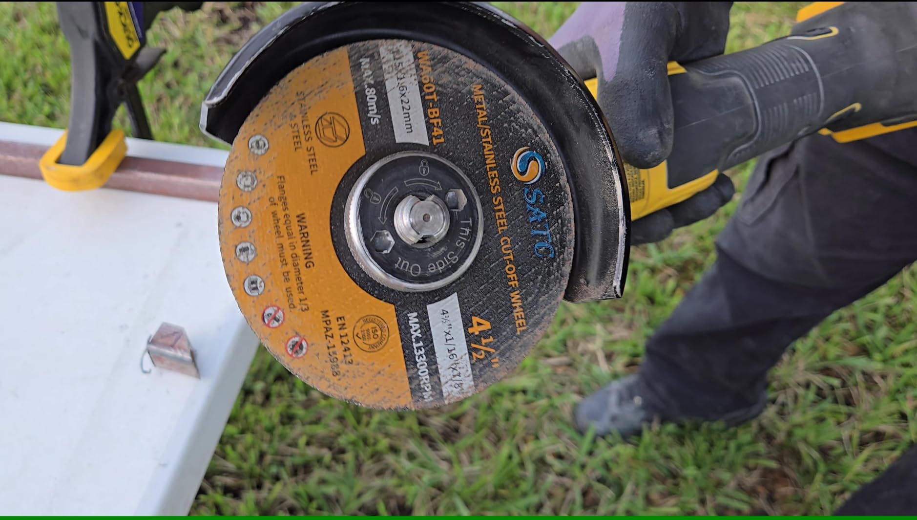S SATC 4 1/2 Cut Off Wheel 50 PCS Cutting Wheels Angle Grinder Cutting Disc Ultra Thin Metal & Stainless Steel customer photo 2