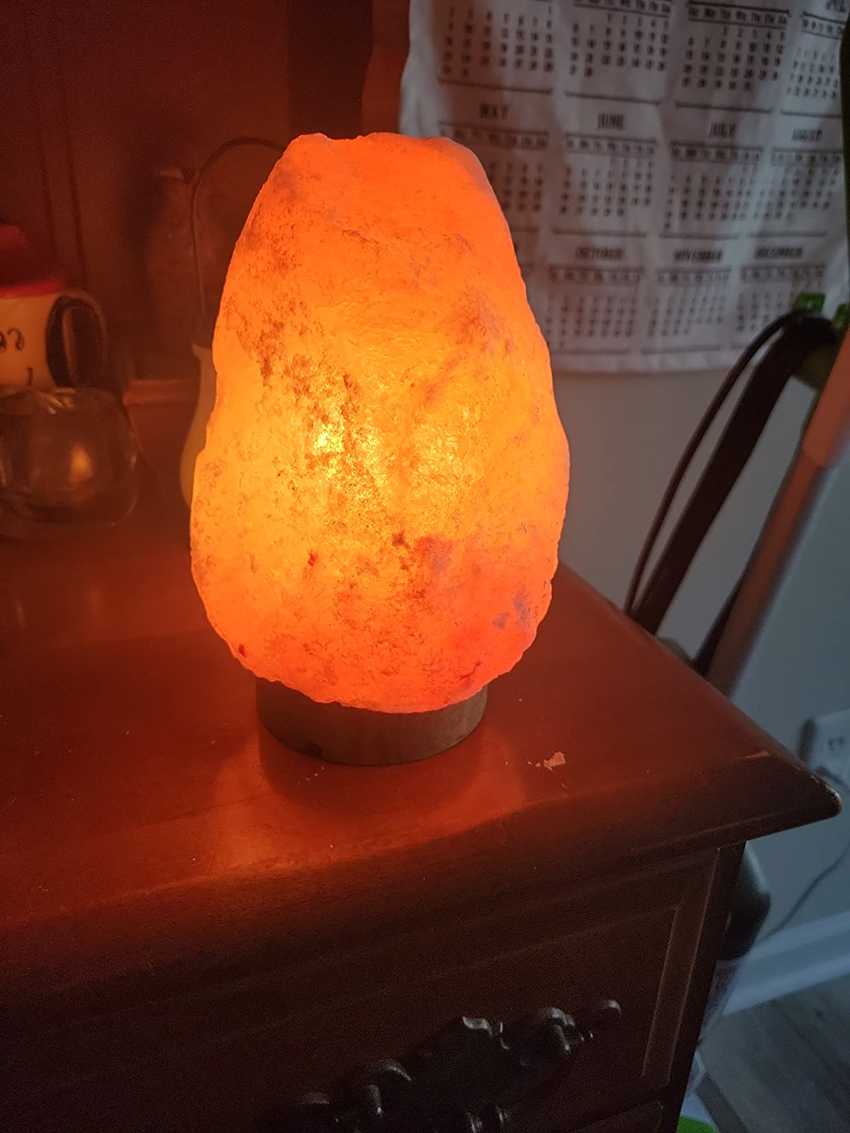 LN-02 Himalayan Pink Crystal Rock Salt Lamp 4~7 lbs with Dimmer Control Switch, Quality Gift Packaging customer photo 2