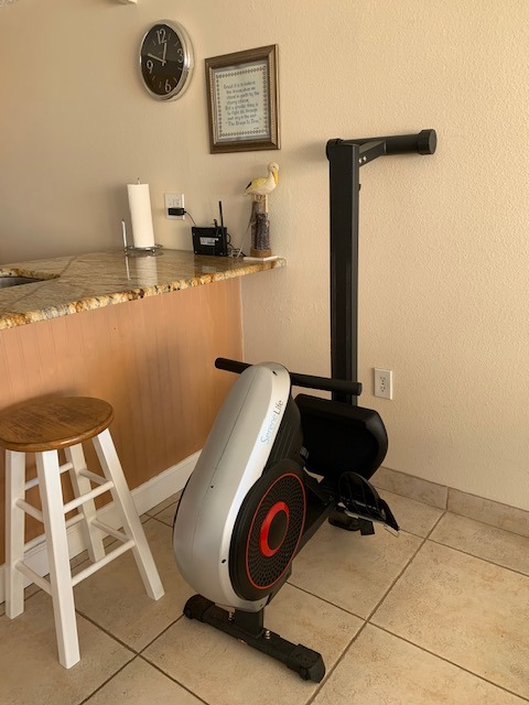 SereneLife Air & Magnetic Rowing Machine - Measures Time, Distance, Stride, Calories - For Gym or Home Cardio Workout customer photo 1