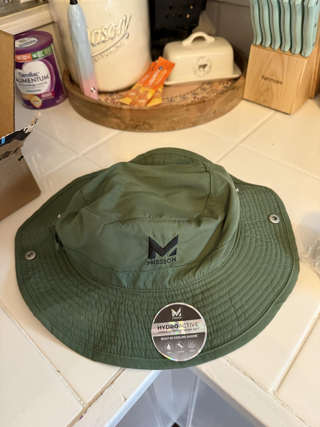 MISSION Cooling Bucket Hat - Unisex Wide-Brim Hat for Men & Women - Lightweight, Foldable & Durable - Cools Up to 2 Hours customer photo 1