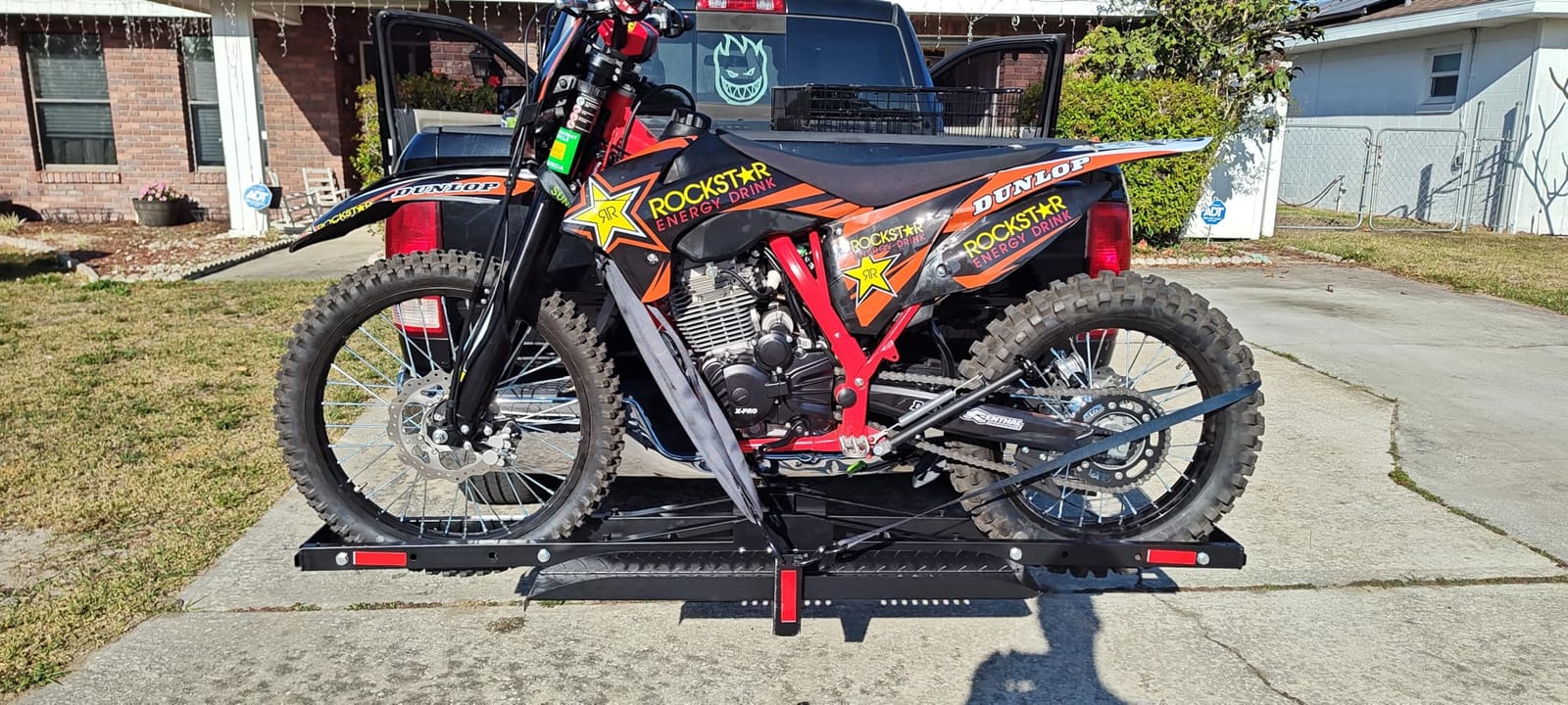 ECOTRIC 500LBS Motorcycle Trailer Hitch Carrier Scooter Dirt Bike Hauler customer photo 2
