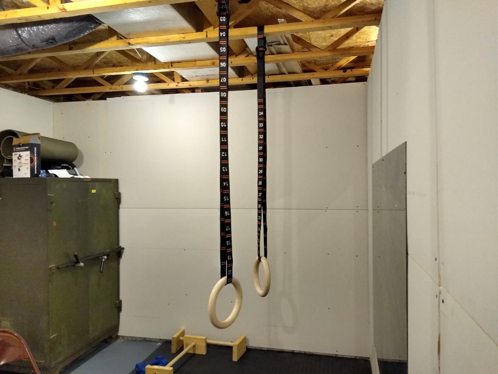 Gonex Wooden Gymnastic Rings with Adjustable Straps Olympic Pull Up Rings customer photo 1