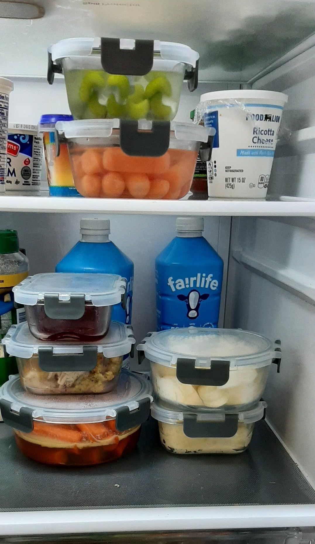 M MCIRCO 24 Piece Glass Food Storage Containers with Lids,Gray customer photo 1