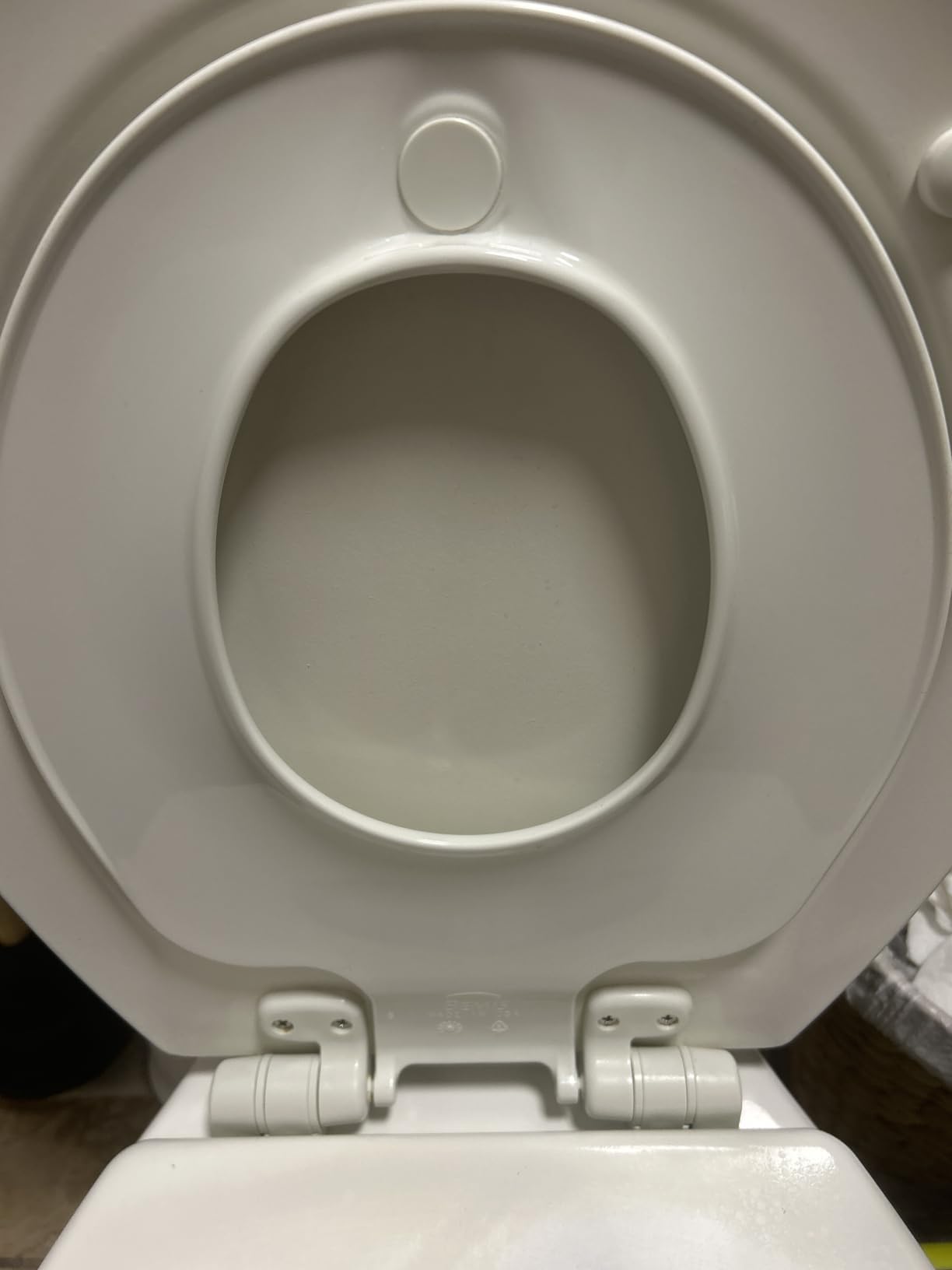 Mayfair NextStep2 Toilet Seat with Built-In Potty Training Seat, Slow-Close, Removable that will Never Loosen, Elongated, White customer photo 1