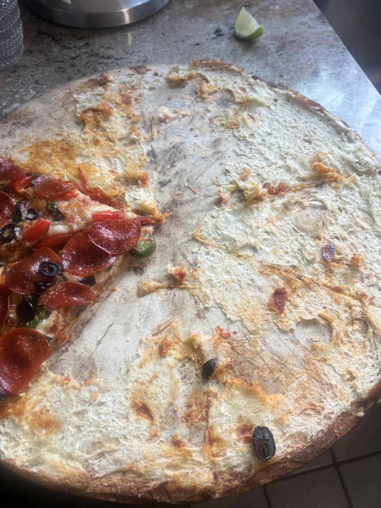Old Stone Round Pizza Stone, 16-Inch customer photo 2