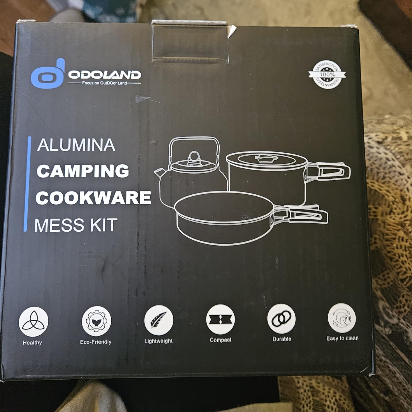 Odoland 16pcs Camping Cookware Mess Kit, with Folding Camping Stove customer photo 2