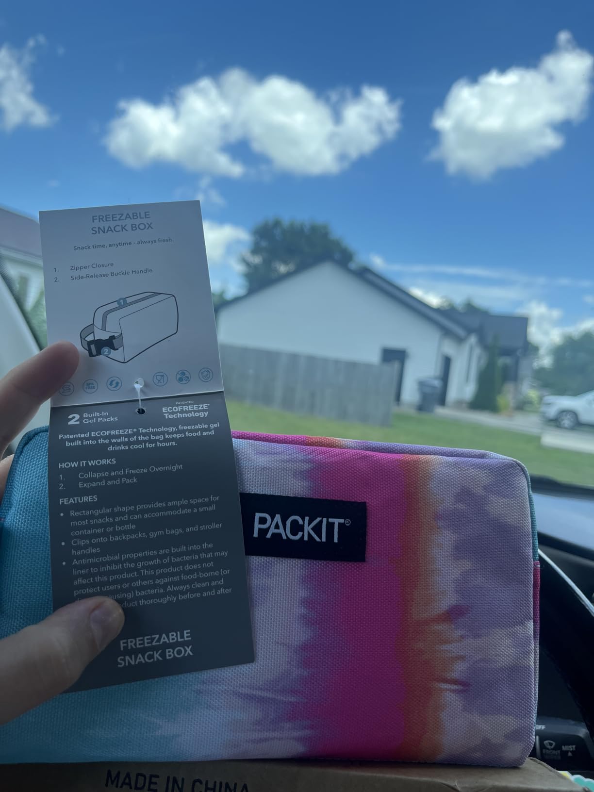 PackIt Freezable Snack Box, Rainbow Sky customer photo 2
