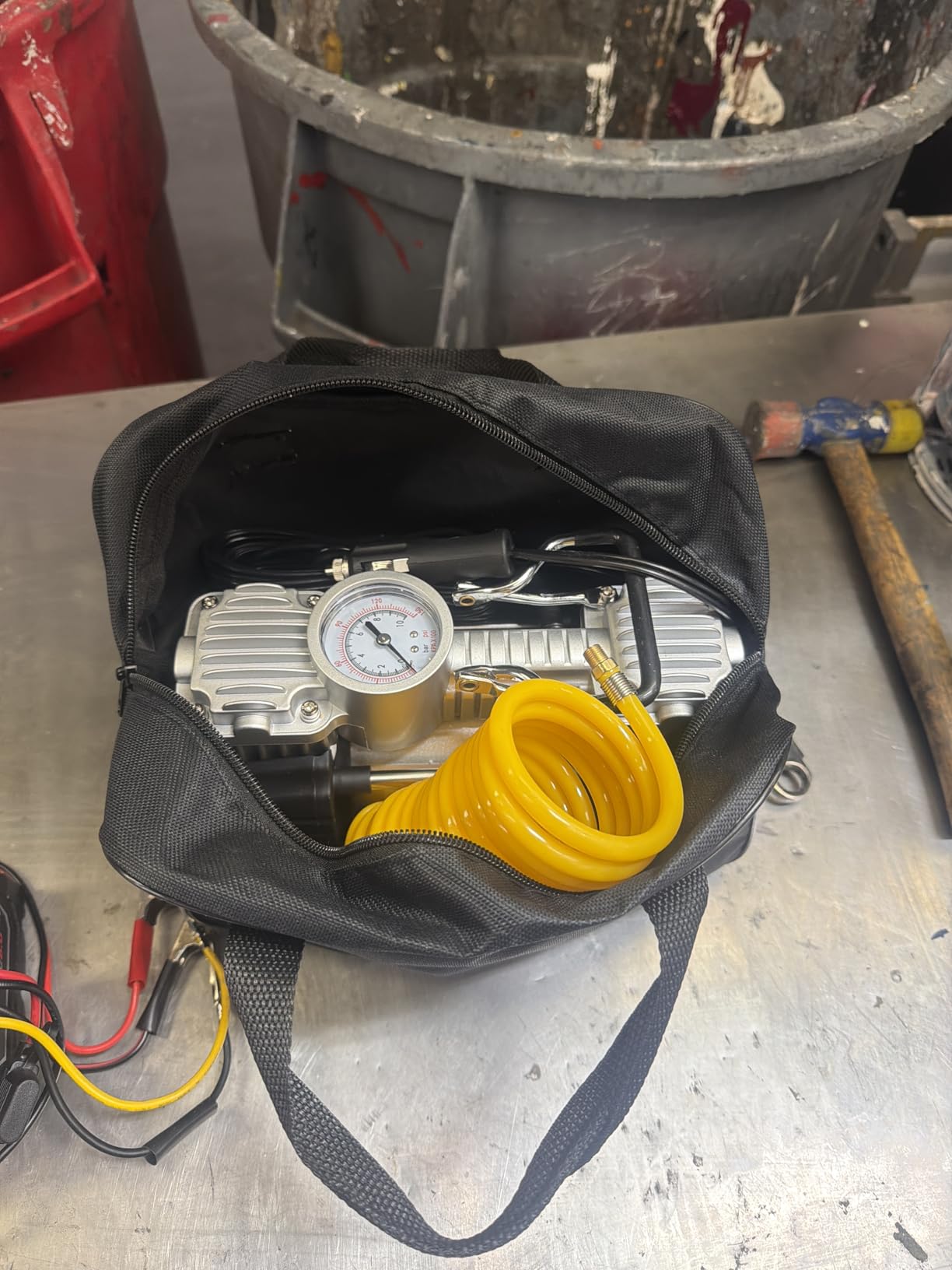 Asani 12V Air Compressor, 150 PSI Portable Double Cylinder Tire Inflator customer photo 1