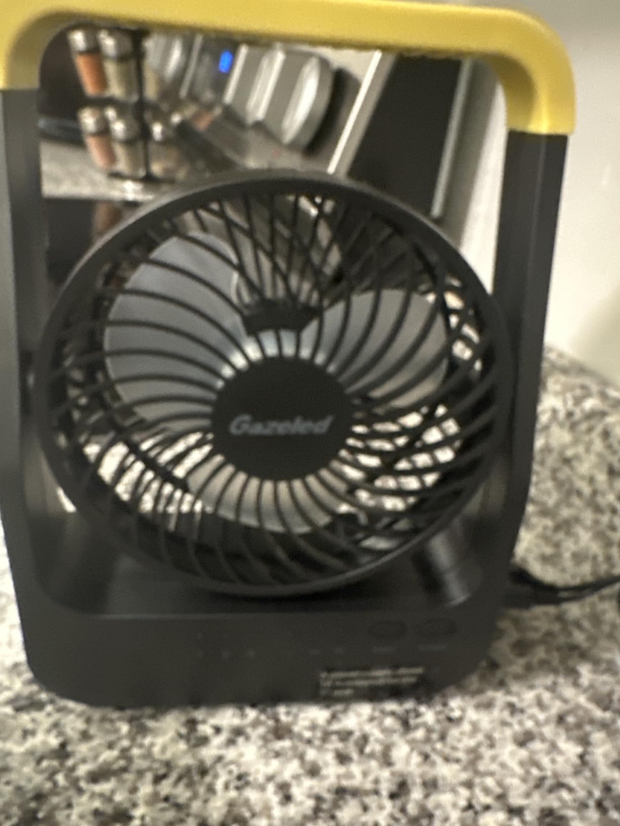 Gazeled Battery Operated Fan, Camping Fan Battery Powered, Super Long Lasting, 5'' Portable D-Cell Battery Powered Desk Fan with Timer, 3 Speeds, Quiet, 180° Rotation, for Office,Bedroom,Outdoor, F24 customer photo 1