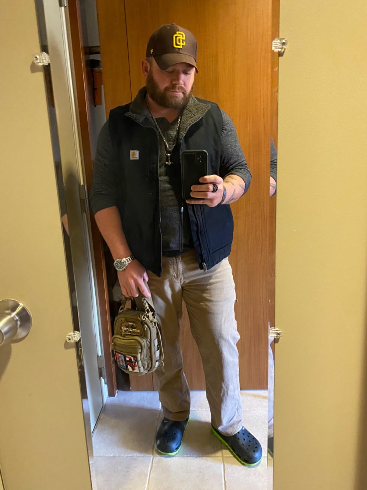 Carhartt Men's Washed Duck Mock-Neck Vest customer photo 1