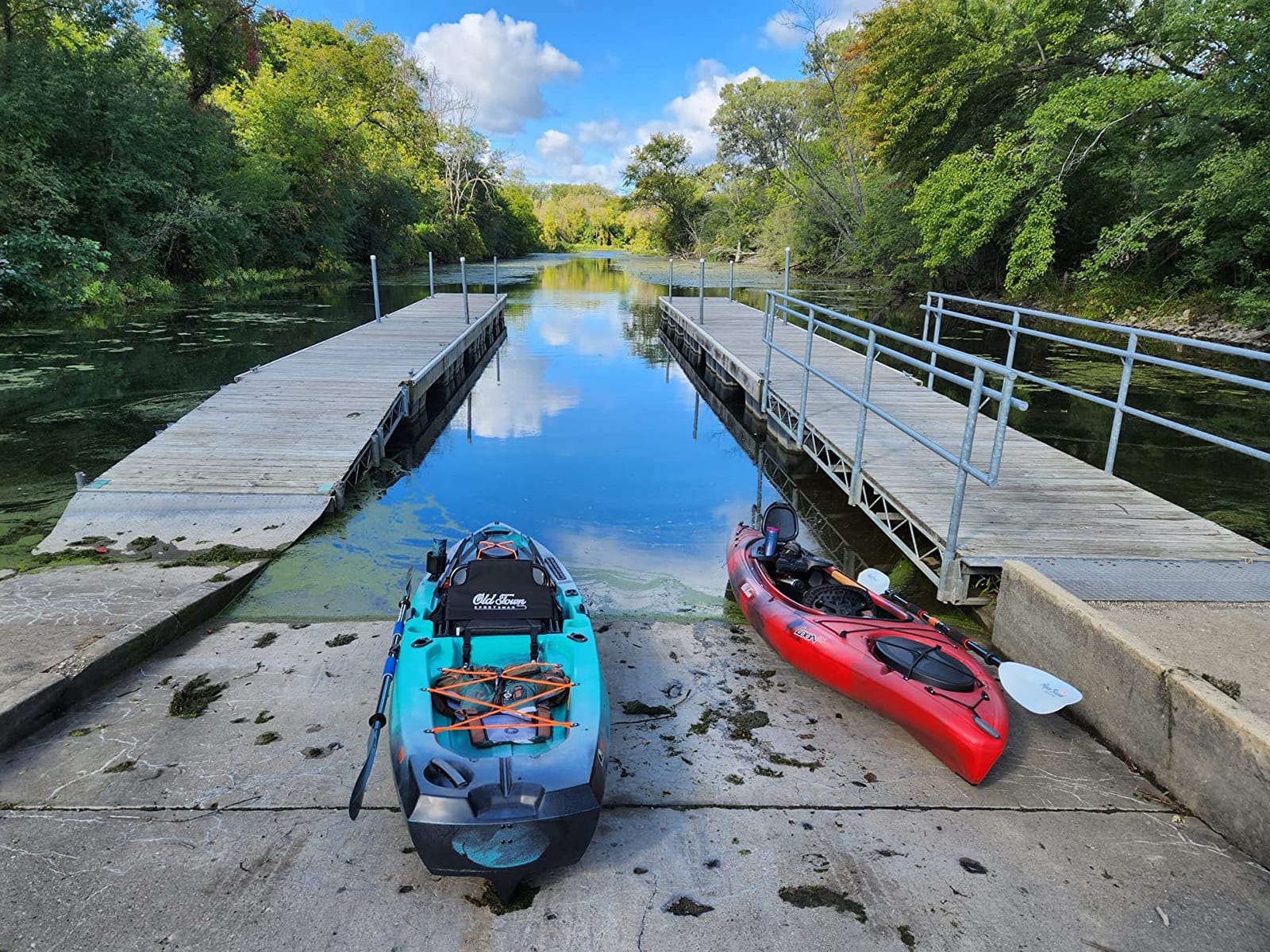 The Catch Kayak Paddle|Adjustable Fiberglass Shaft with Nylon Blades|Lightweight, Adjustable| Perfect for Kayak Fishing, 98.5 inch (250cm) - Arctic Blue - PS1973-00 customer photo 2
