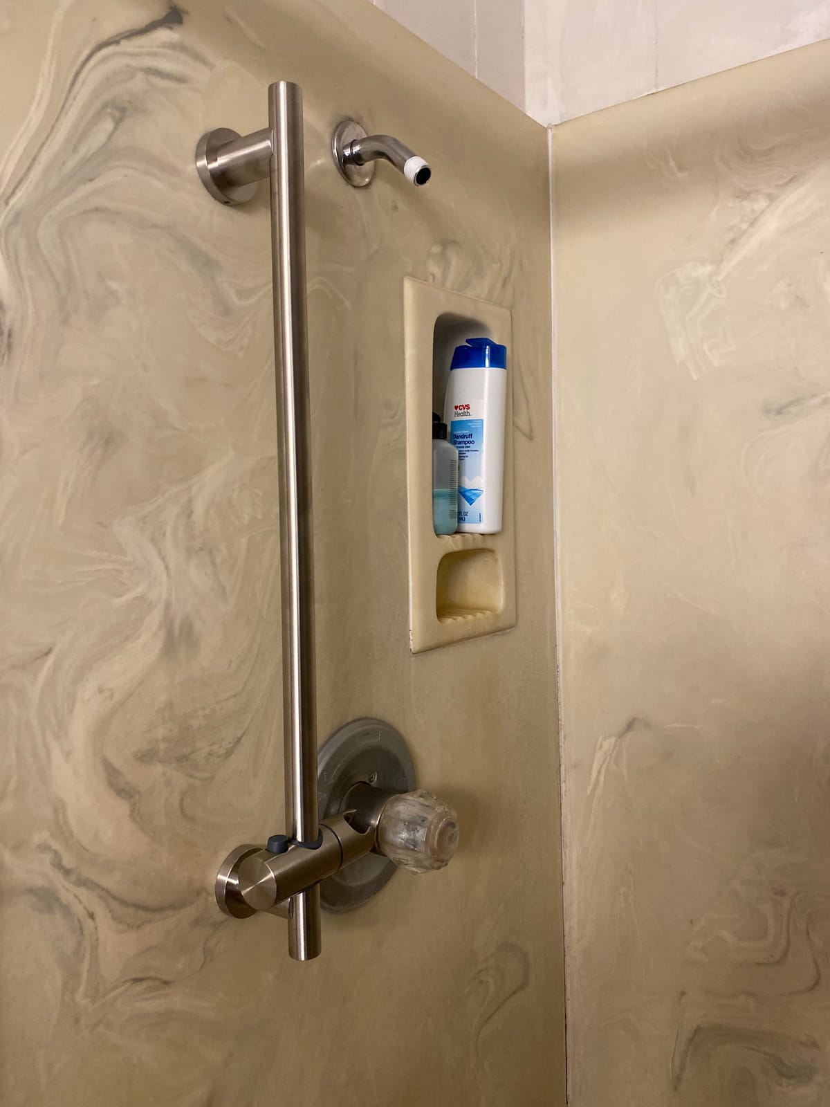 KES Adjustable Shower Head Holder with Slide Bar Combo, Handheld Shower Head with Hose 5-Function Handheld Shower Kit with Handheld Set Matte Black, F204-BK-C1 customer photo 1