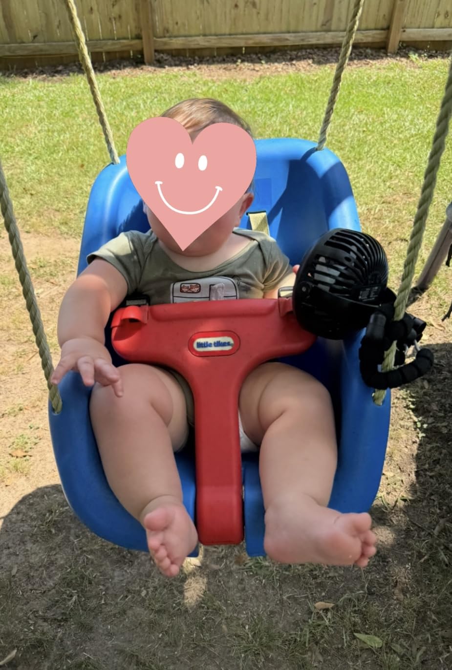 AMACOOL Battery Operated Stroller Fan, Portable Clip On Fan Rechargeable customer photo 1