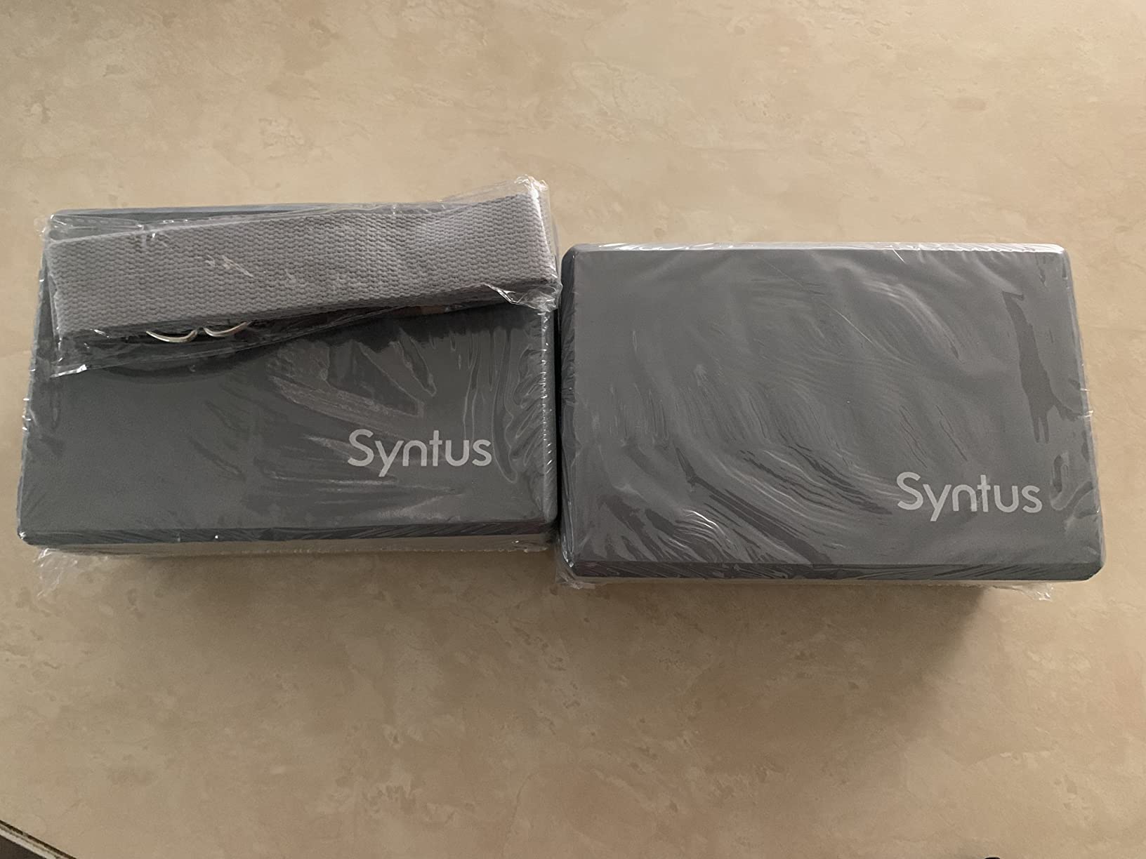 Syntus Yoga Block & Strap Set for Fitness, Pilates, Stretching and Toning customer photo 2