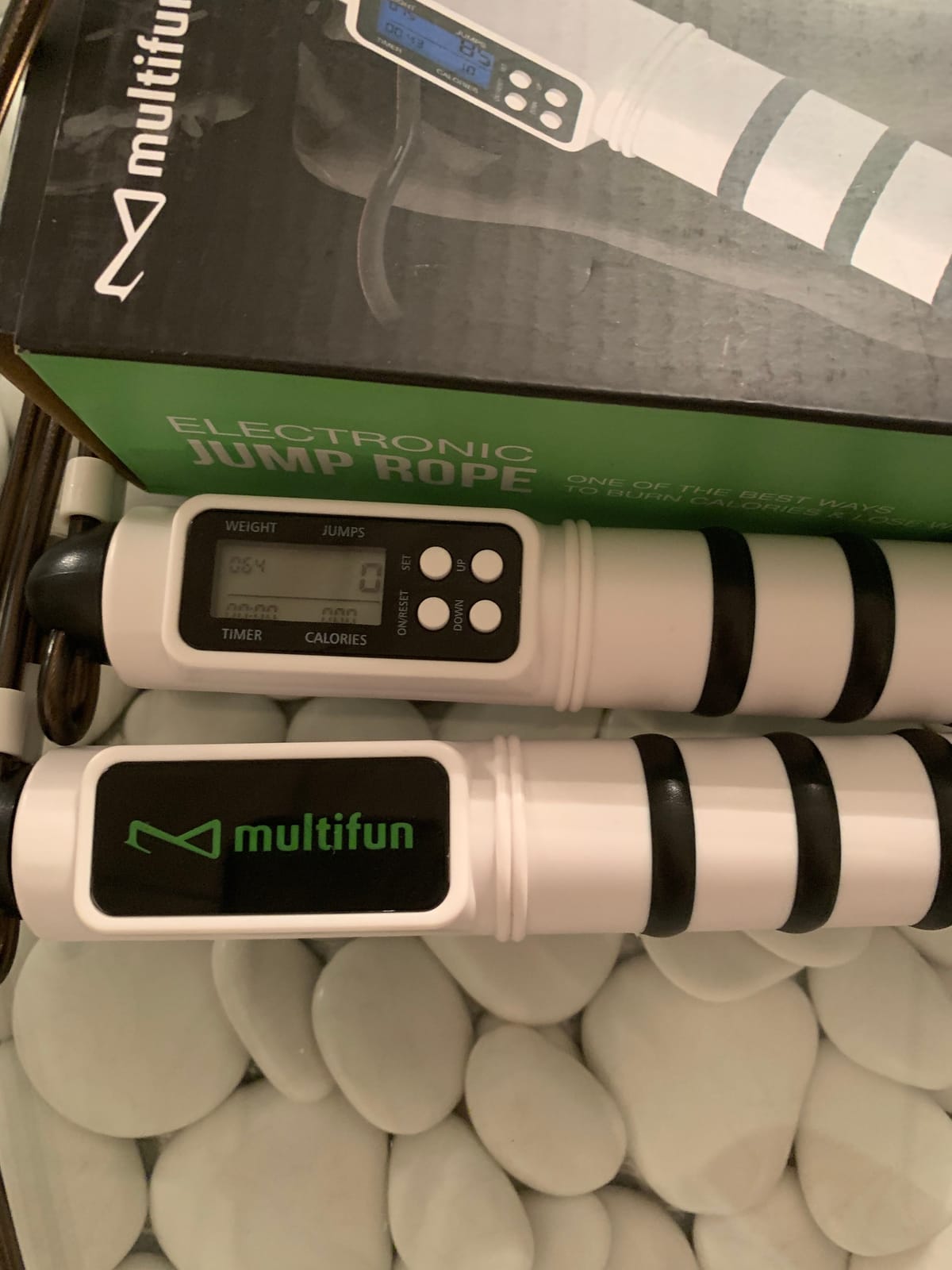 multifun Digital Jump Rope with Smart Counter & Timer - Adjustable Speed Skipping Rope for Fitness, Weight Loss, Boxing, MMA - Tangle-Free Ball Bearings & Anti-Slip Handles for Men, Women, Kids.(2026 New Evolution for 3second Rope Swap) customer photo 1