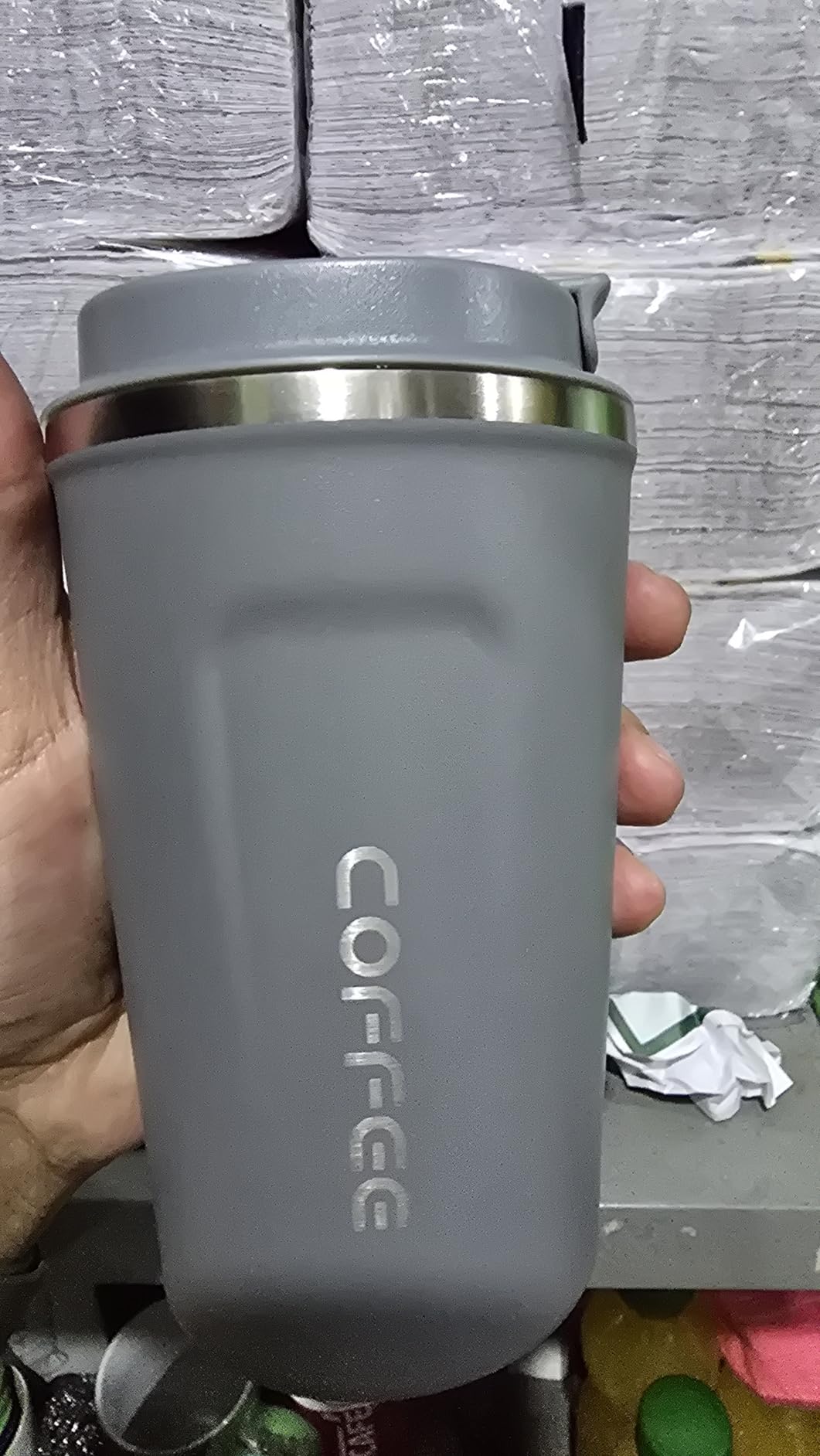 CS COSDDI 12 oz Coffee mug - Stainless Steel Coffee Cup with Leakproof Lid customer photo 2