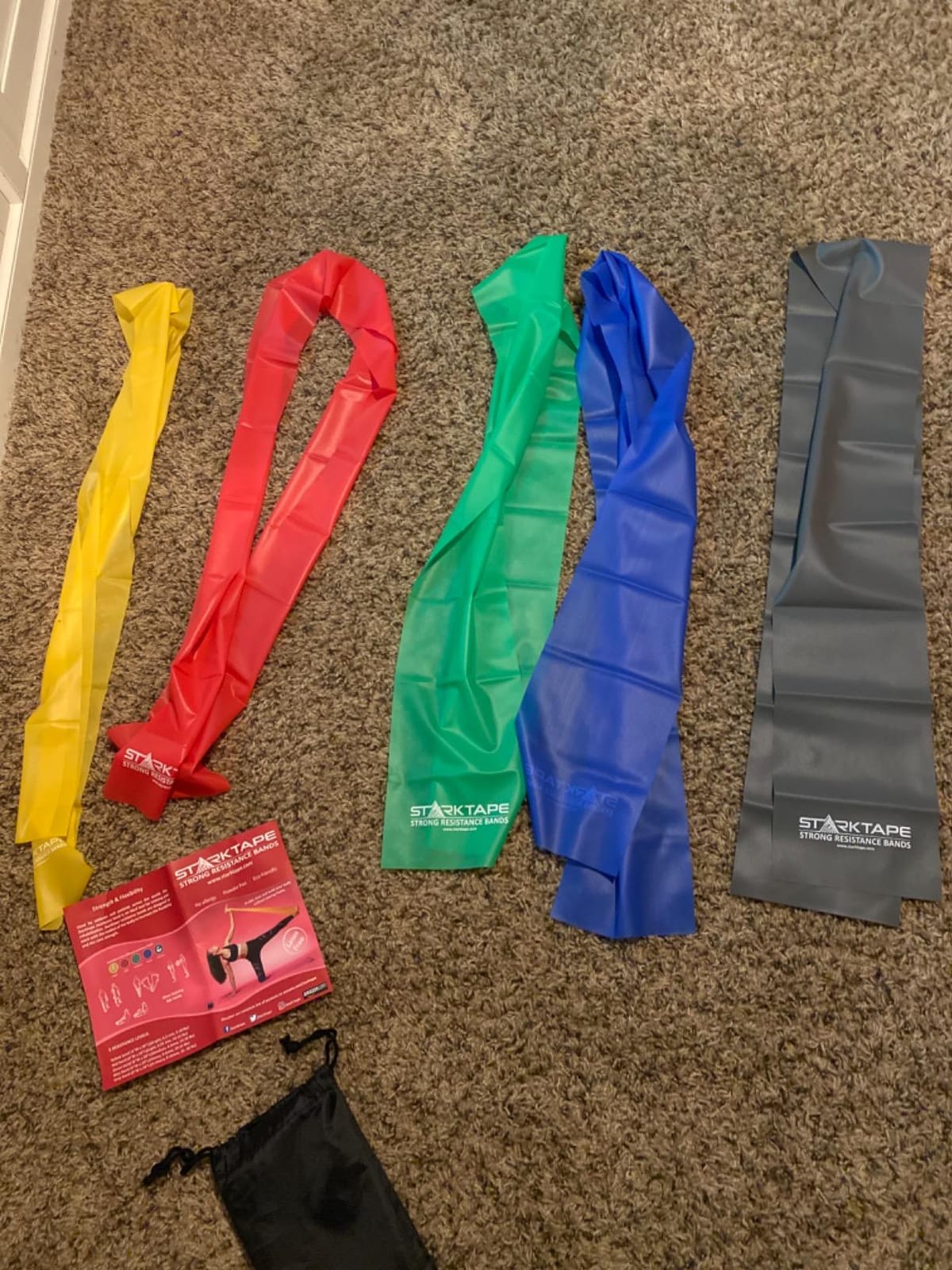 Resistance Bands Set. 3 or 5 Pack Non-Latex Physical Therapy, Professional Elastic Band. Perfect for Home Exercise, Workout, Strength Training, Yoga, Pilates, Rehab, Gym customer photo 1