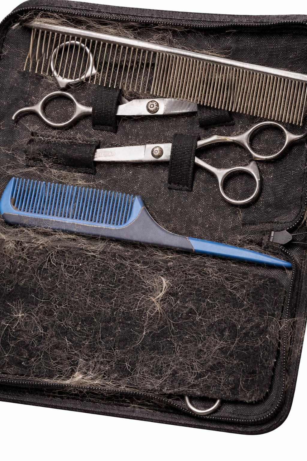 TINMARDA Dog Grooming Kit, Professional Stainless Steel Dog Grooming Scissors with Curved Shears, Pink Finger Rings - 4 Piece Sharp Durable Pet Shears for Dogs Cats At Home Salon-Quality Grooming customer photo 2