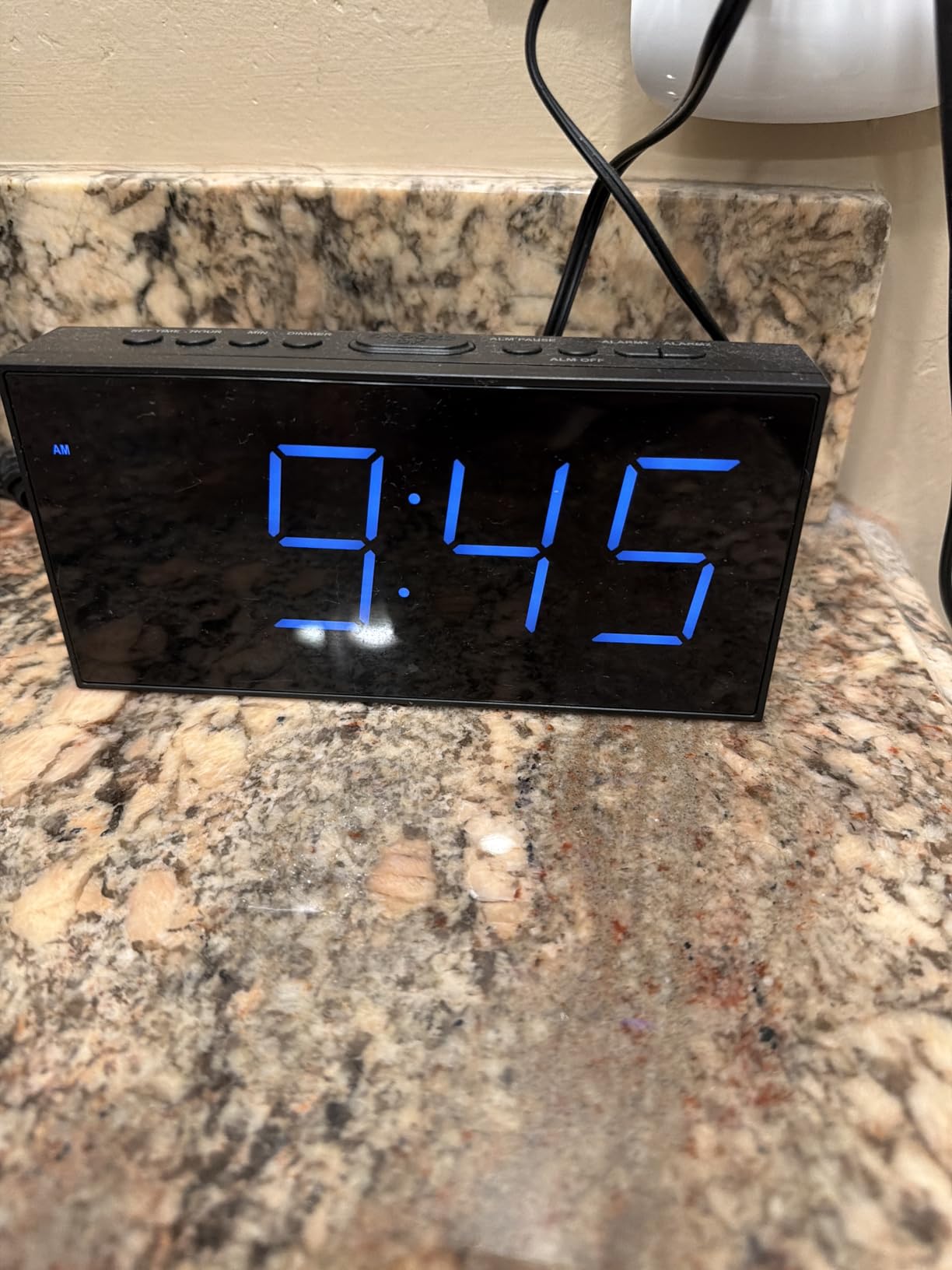 Digital Alarm Clocks for Bedrooms, Dual Alarms, 7.5-Inch Large Display customer photo 2