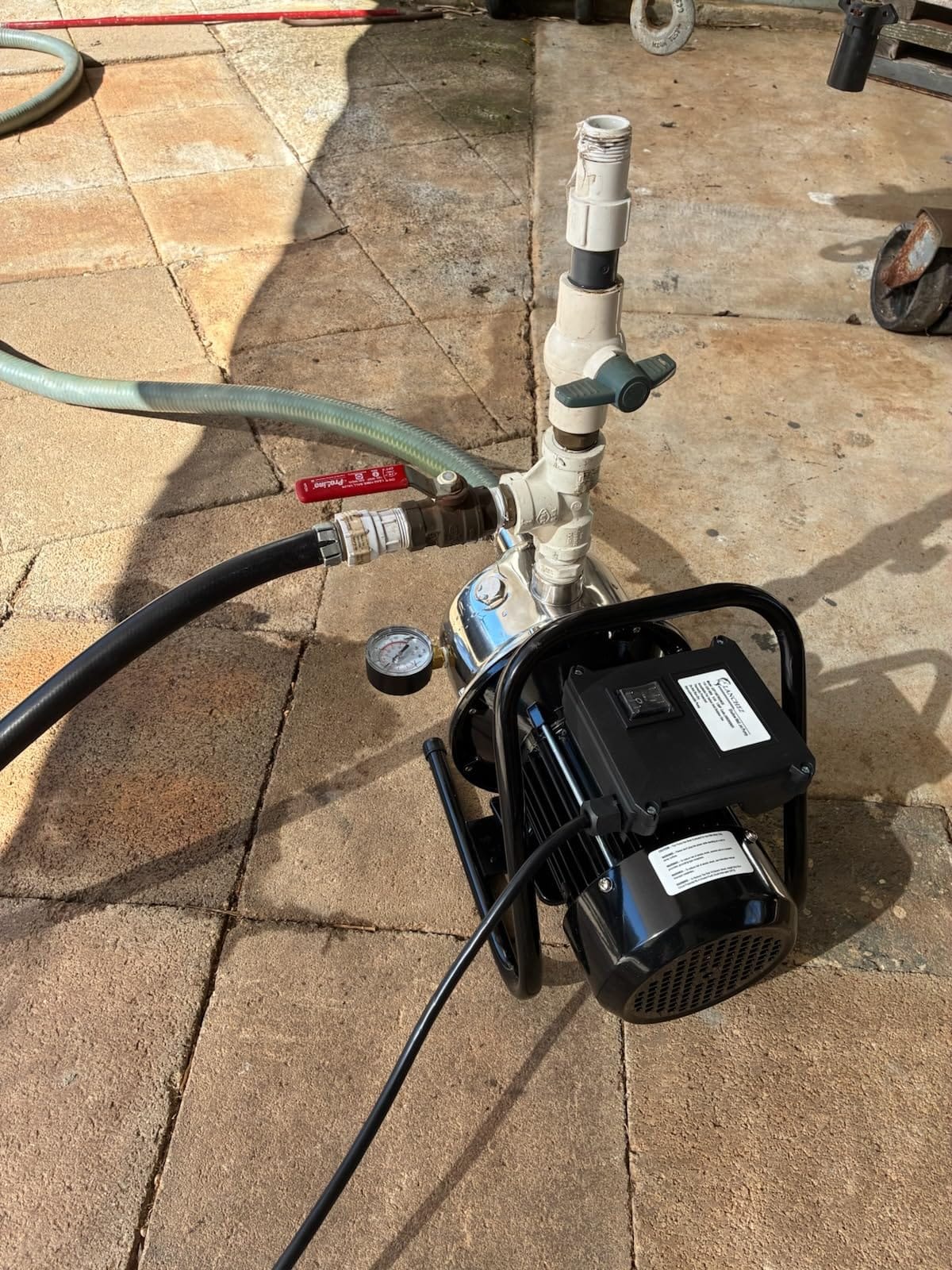 LANCHEZ 1.6 HP Shallow Well Pump, 1500 GPH Stainless Steel Water Transfer Pump, 115V Garden Irrigation Pump, Water Booster Jet Pump for Home Garden Lawn Farm, Silver customer photo 2