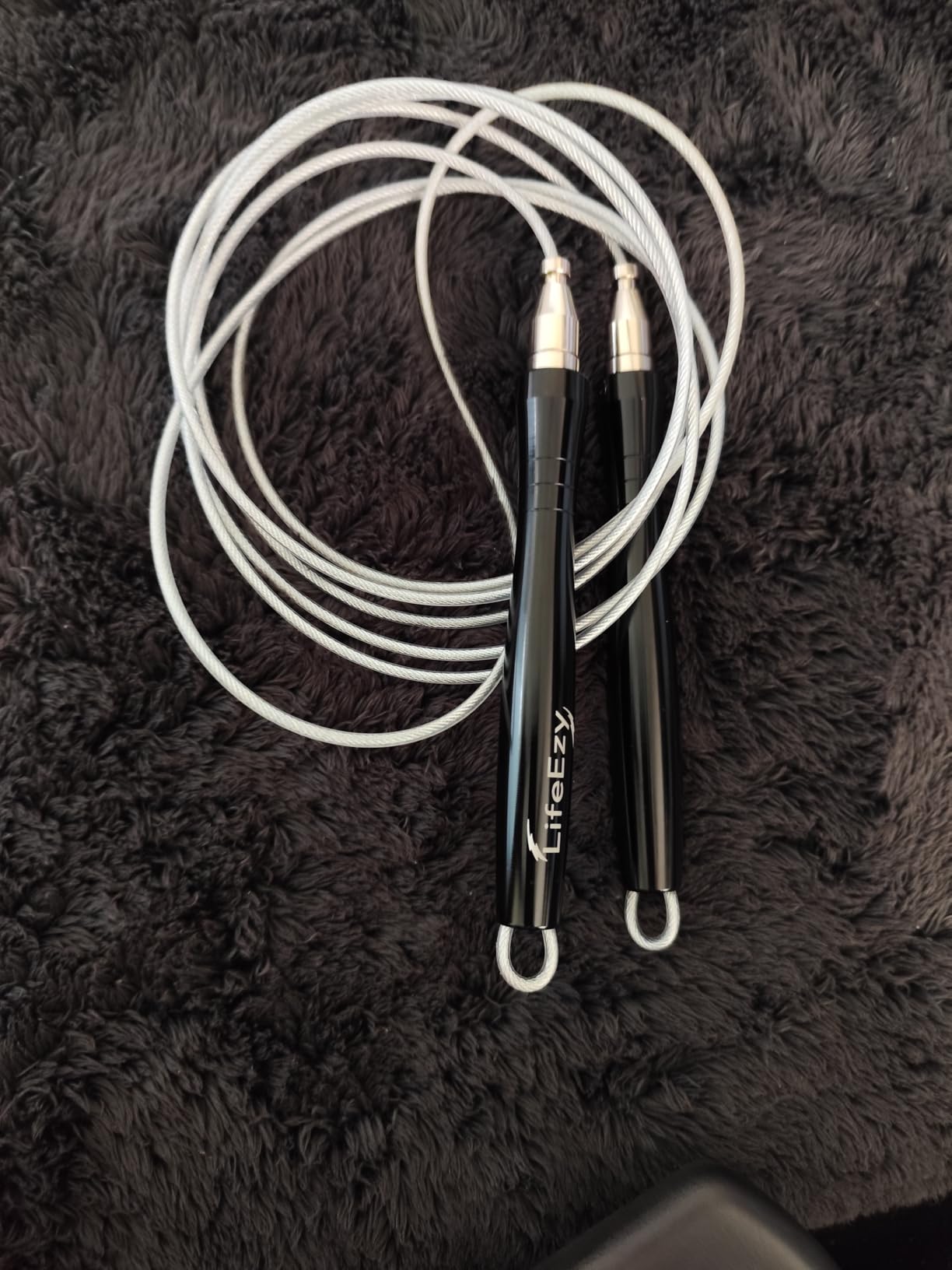Jump Rope, High Speed Weighted Jump Rope - Premium Quality Tangle-Free - Self-Locking Screw-Free Design - Jump Ropes for Fitness - Skipping Rope for Workout Fitness, Crossfit & Home Exercises customer photo 1