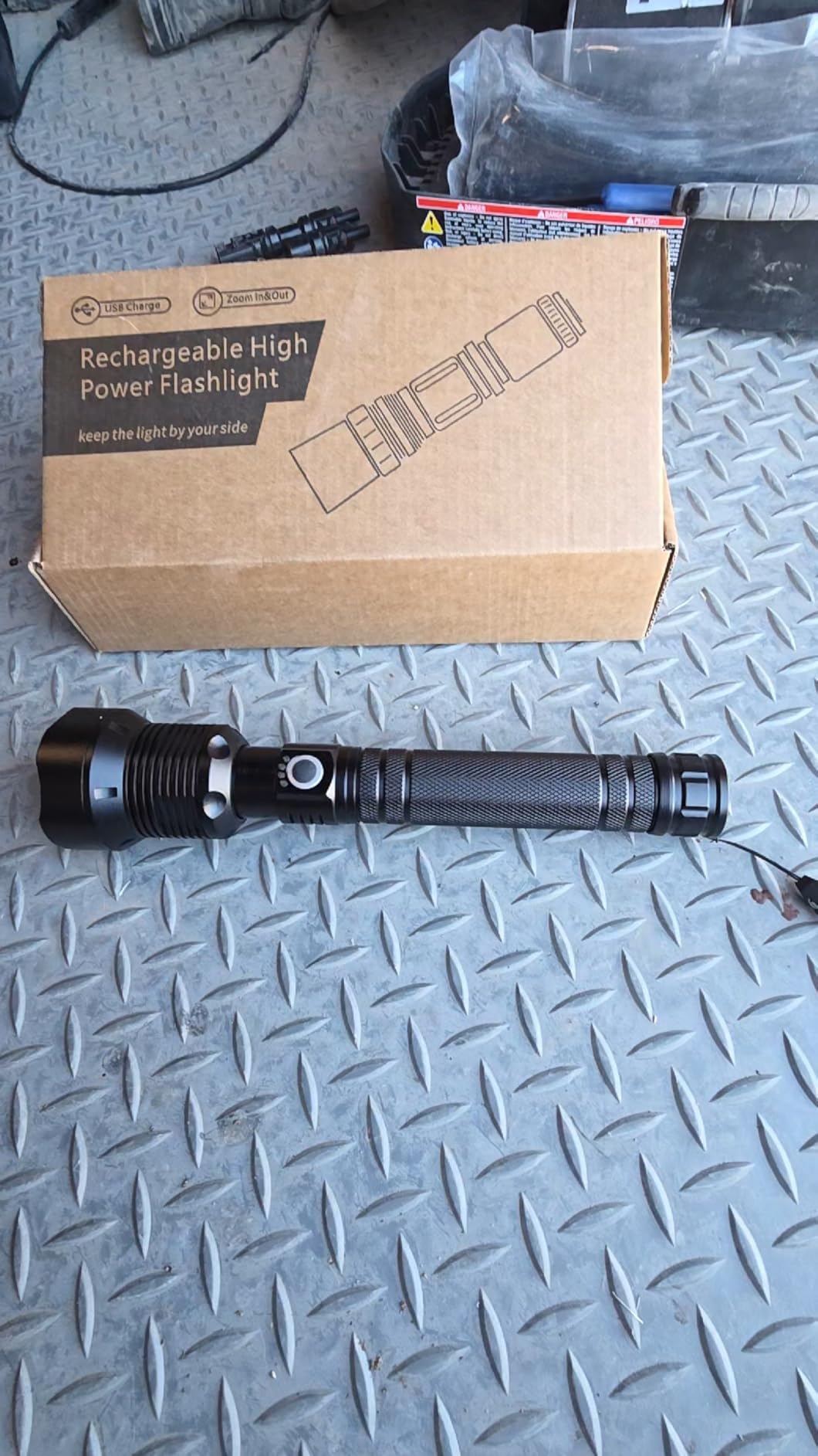 Lylting Rechargeable LED Flashlights High Lumens, 99,000 Lumens Super Bright Flashlight with 5 Modes & Waterproof, Powerful Handheld Flashlight for Camping Emergencies customer photo 2