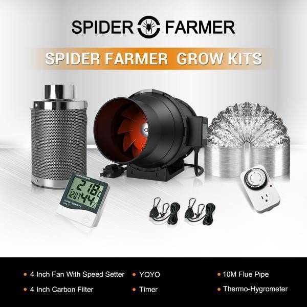 Spider Farmer 4 Inch Air Filtration Kit with RJ12 Speed Controller customer photo 1