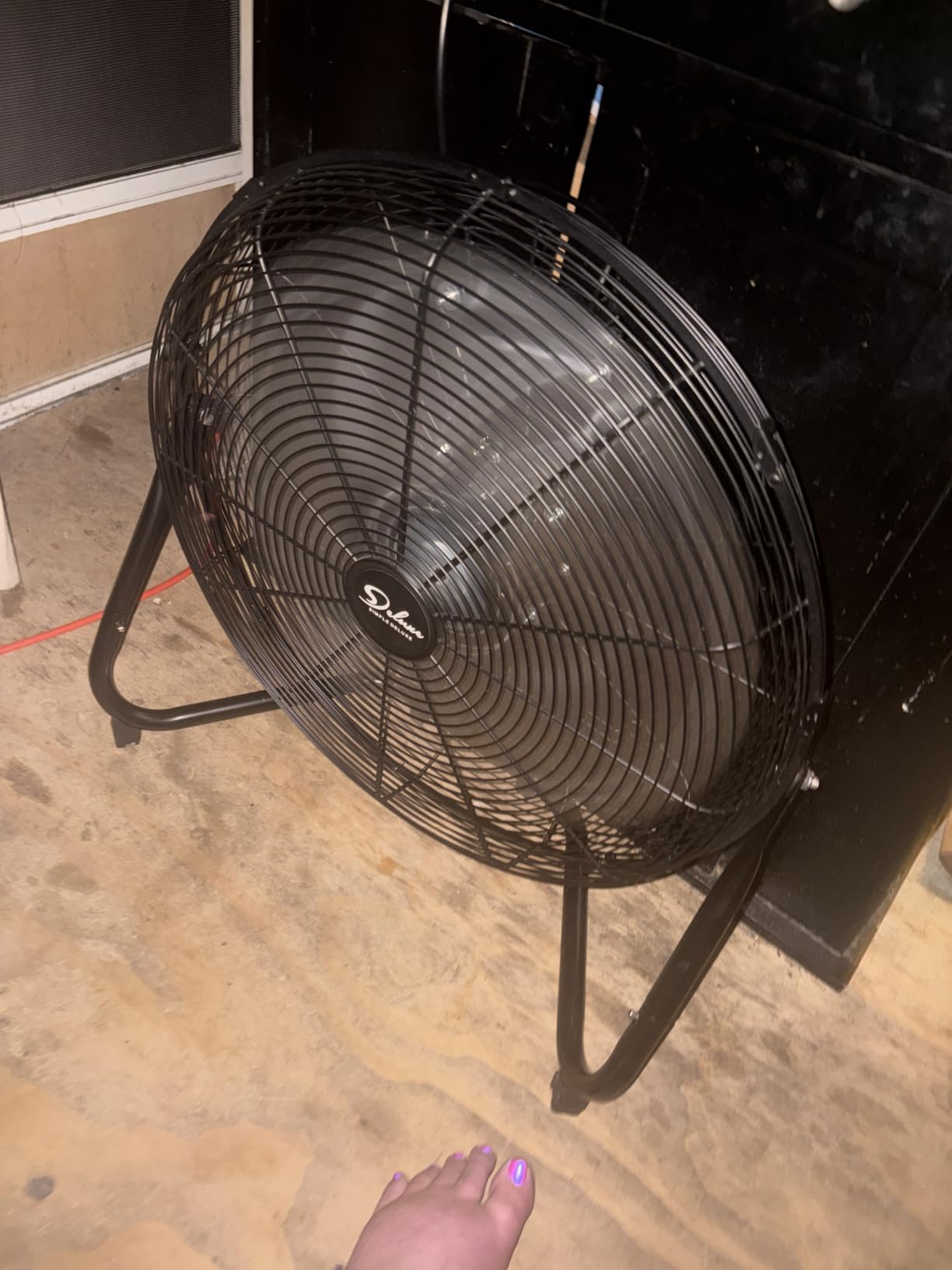 Simple Deluxe 20 Inch 3-Speed High Velocity Heavy Duty Metal Industrial Floor Fans Quiet for Home, Commercial, Residential, and Greenhouse Use customer photo 1
