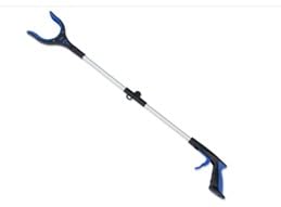 RMS 34 Inch Extra Long Reacher Grabber - Foldable with Rotating Jaw (Blue) customer photo 1