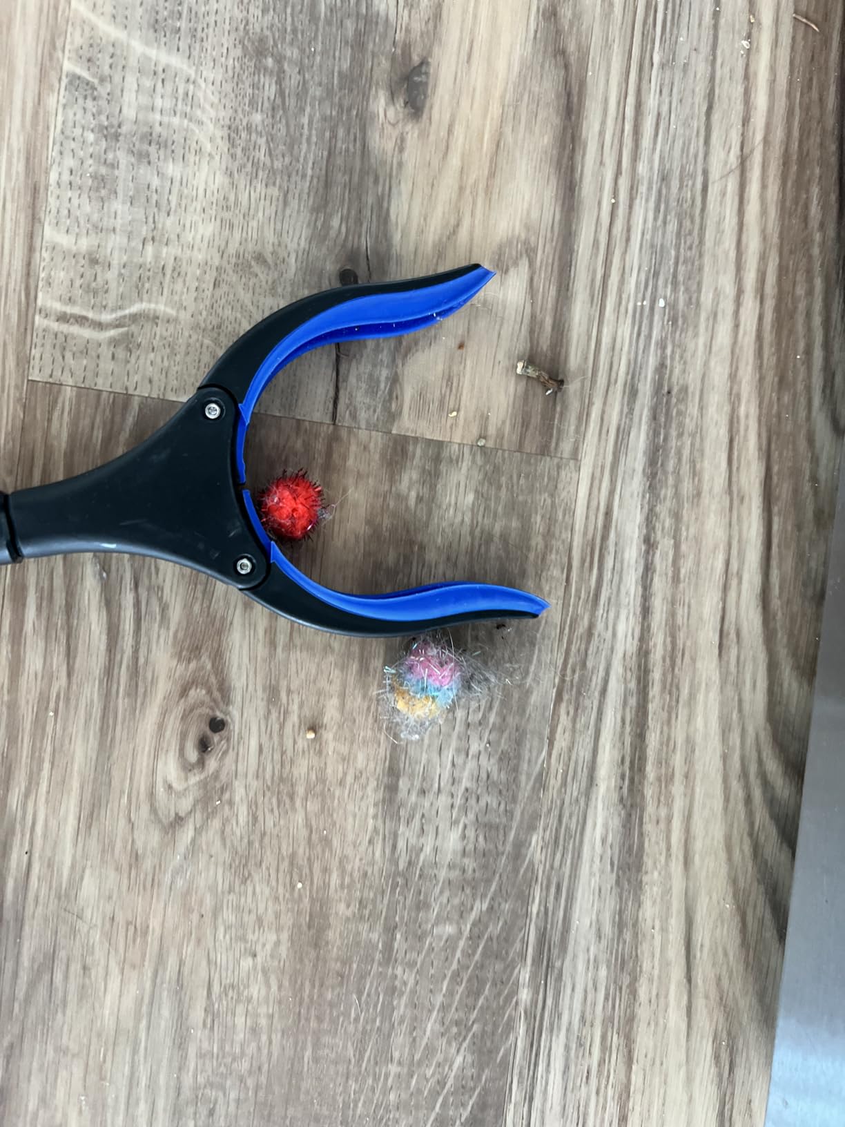 RMS 34 Inch Extra Long Reacher Grabber - Foldable with Rotating Jaw (Blue) customer photo 2