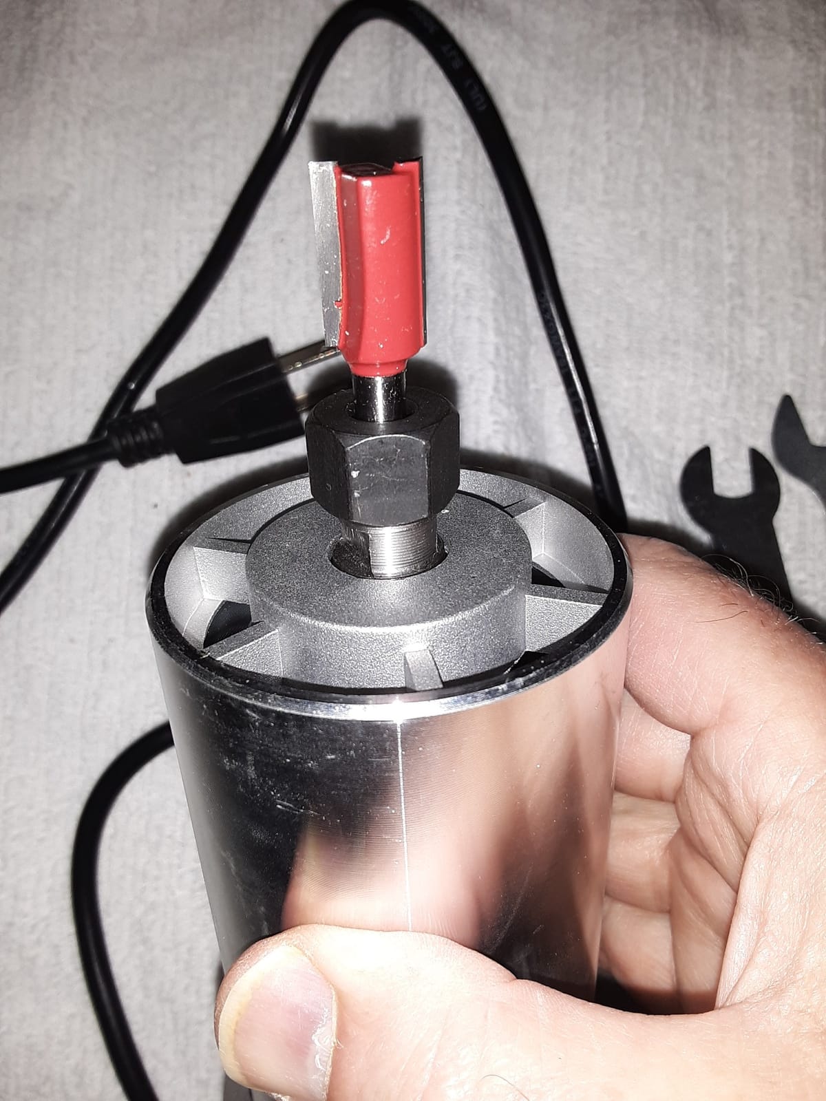 Router Tool, Wood Router Trimmer Power Electric Hand Trim Palm Woodworking cortadora de madera router para madera Laminate Milling Engraving Joiner Tool for Slotting Carving 800W 30000R/MIN customer photo 2