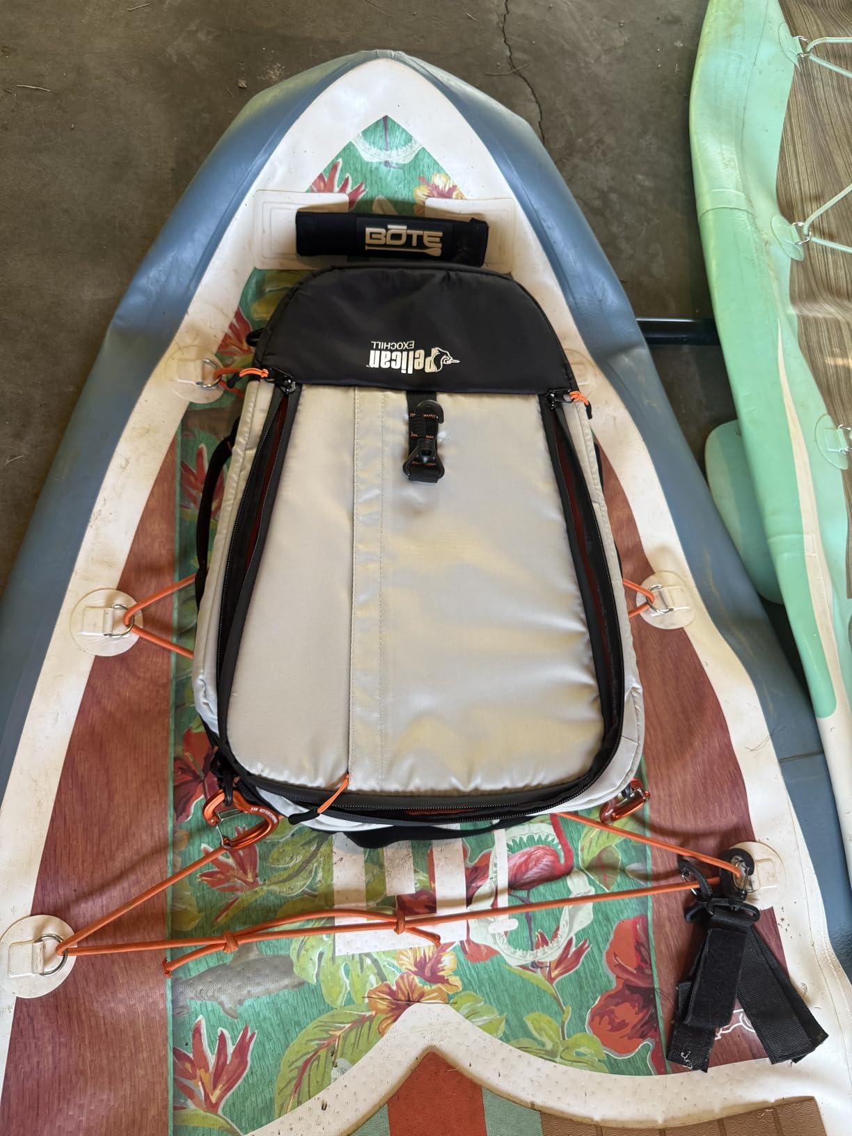 Pelican ExoChill - Soft Cooler Bag - Fit in Most Tank Wells - Removable Shoulder Strap and Handles On Each Side - More Storage Compartement - Black/Grey customer photo 1