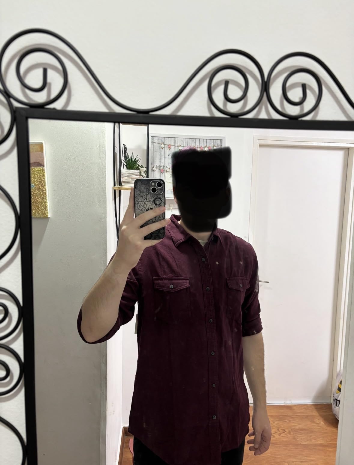 Amazon Essentials Men's Regular-Fit Long-Sleeve Flannel Casual Shirt, Two-Pocket customer photo 2