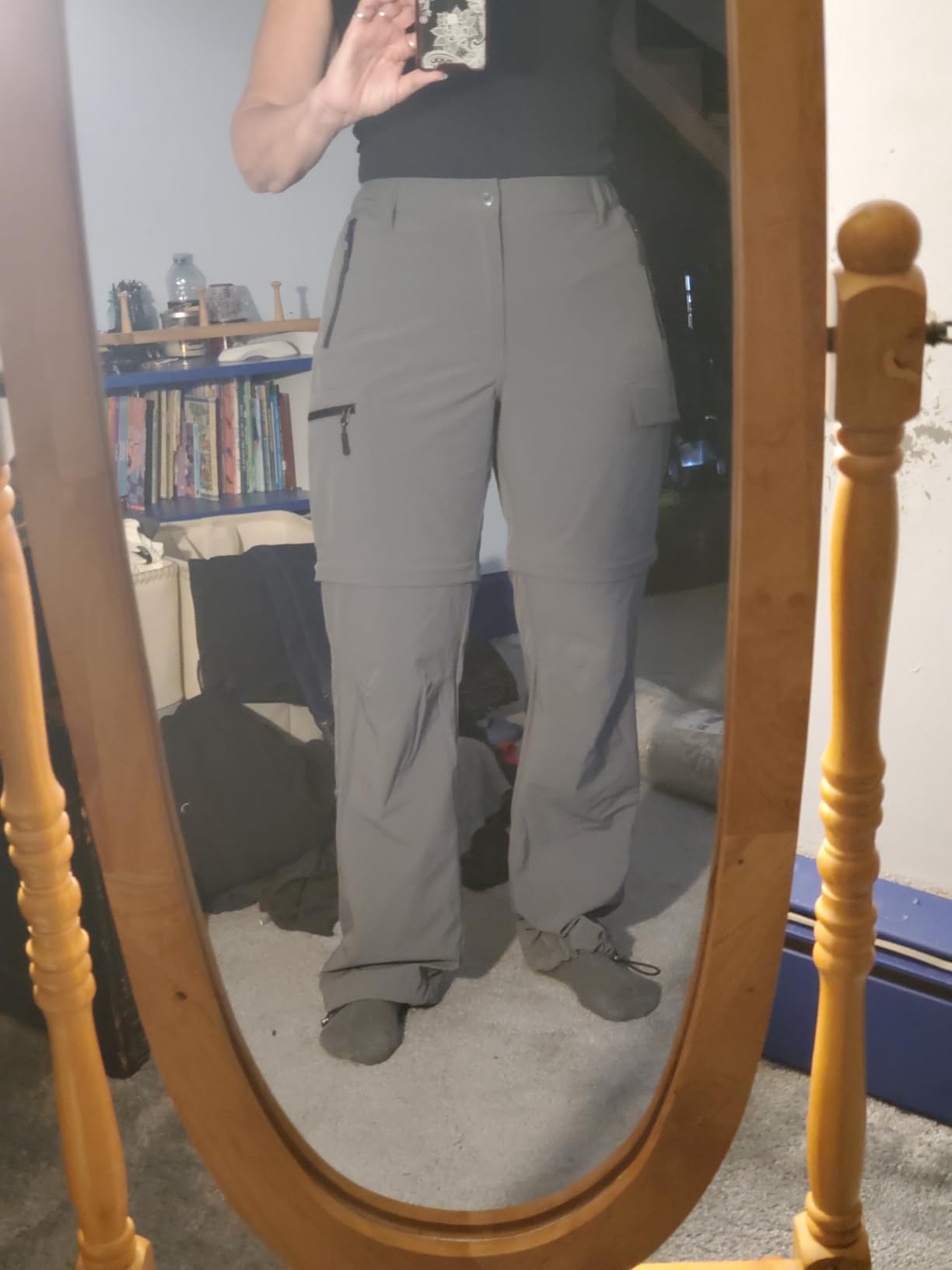 Wespornow Women's Convertible Hiking Pants Zip-Off customer photo 2