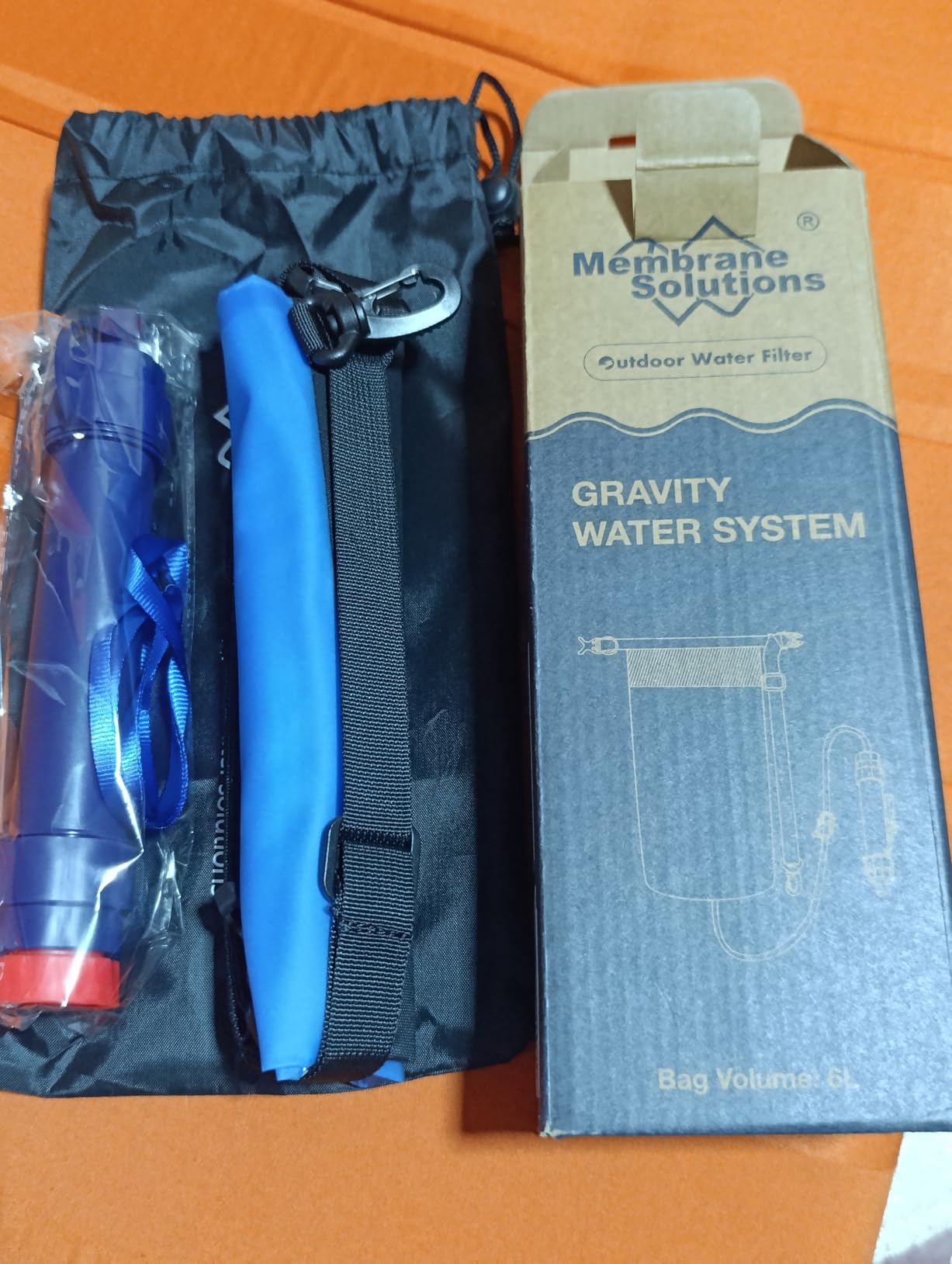 Membrane Solutions 6L Gravity Water Filter Pro for Group Camping | NSF/ANSI 42, 372 & 401 certified; 0.1-micron 4-stage filter, 1,320-gal life for family camping and emergency water backup customer photo 1