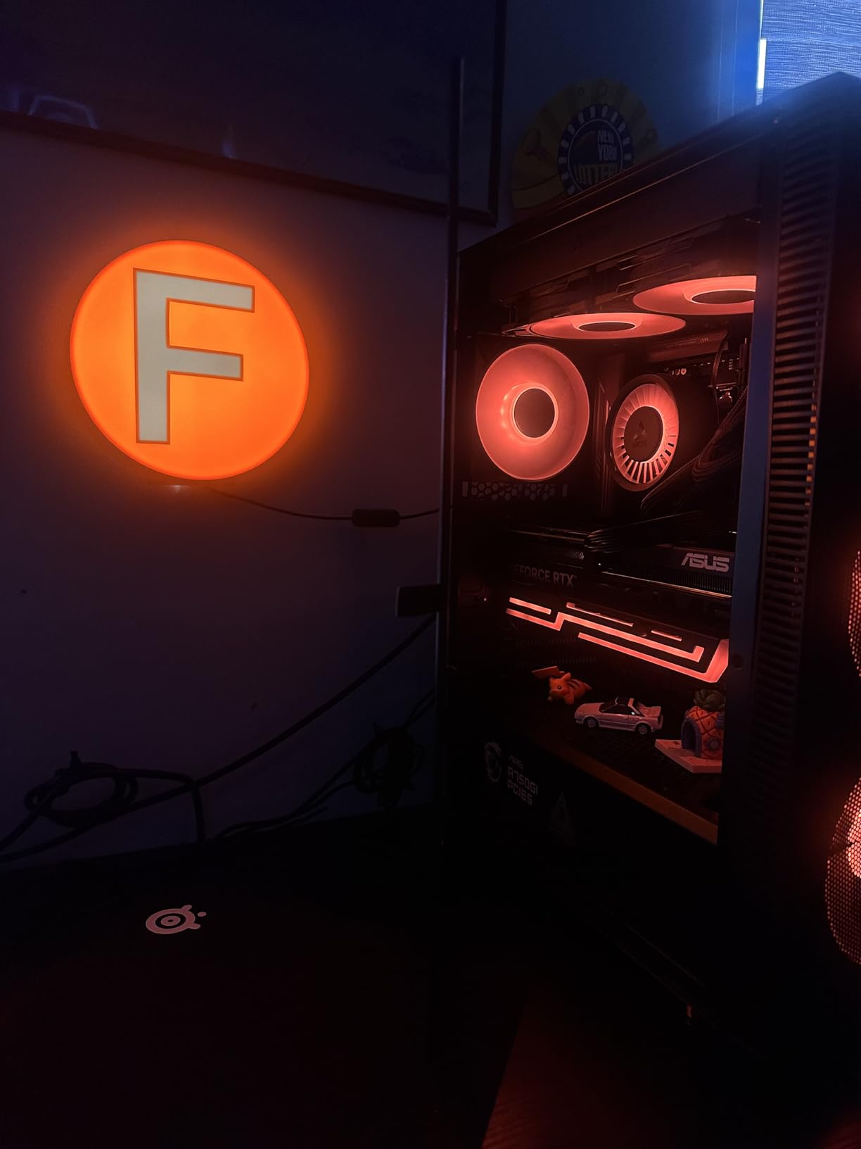 MONTECH X3 Mesh High Airflow ATX Mid-Tower PC Case, 6 Fixed RGB Fans, Black customer photo 2