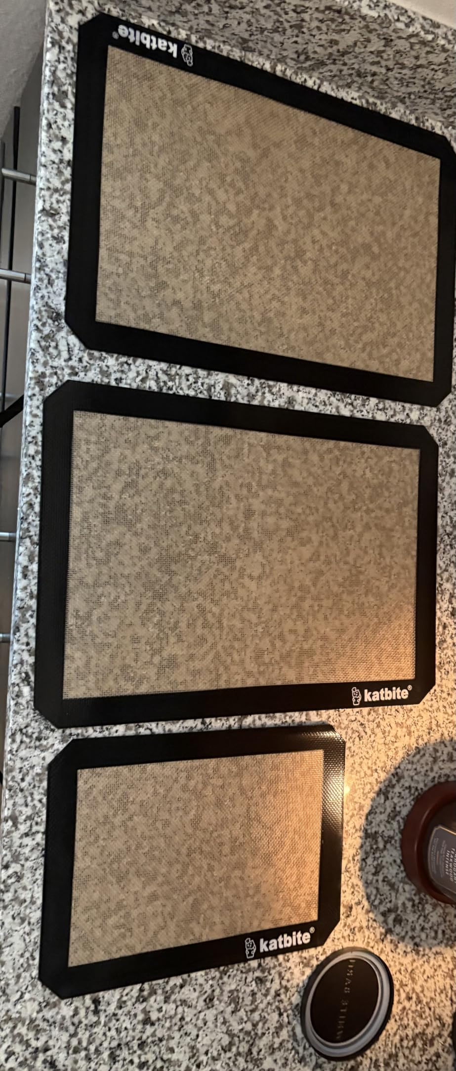 Katbite Silicone Baking Mat Set of 3 Grey customer photo 2