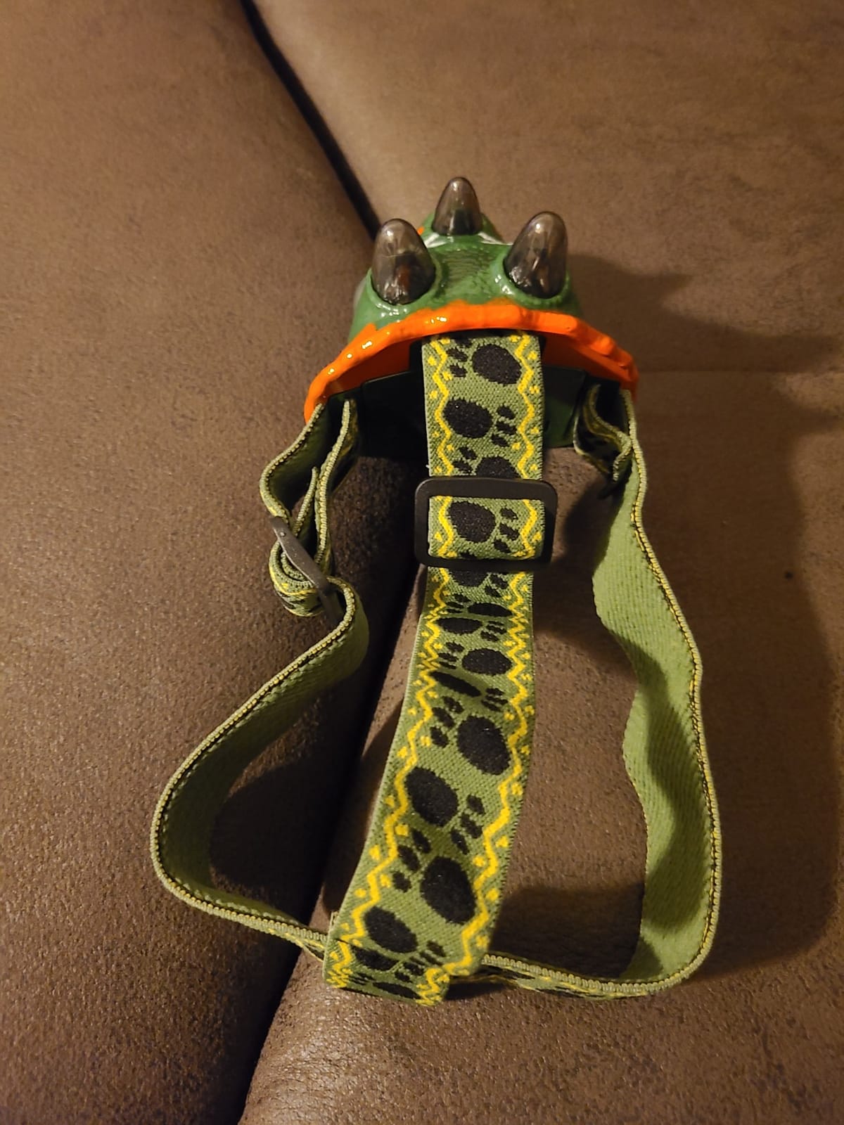 Dinosaur Headlamp for Kids, Triceratops LED Toy Flashlight, Camping Gear for Boys Girls 3-8 customer photo 2