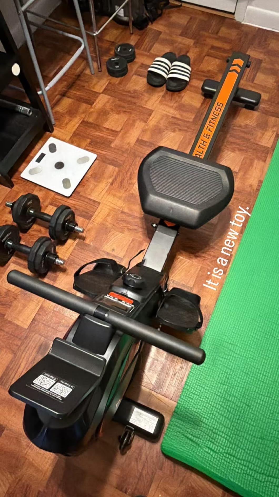 YOSUDA Rowing Machine for Home, Magnetic Rower with 16-Level Resistance customer photo 1