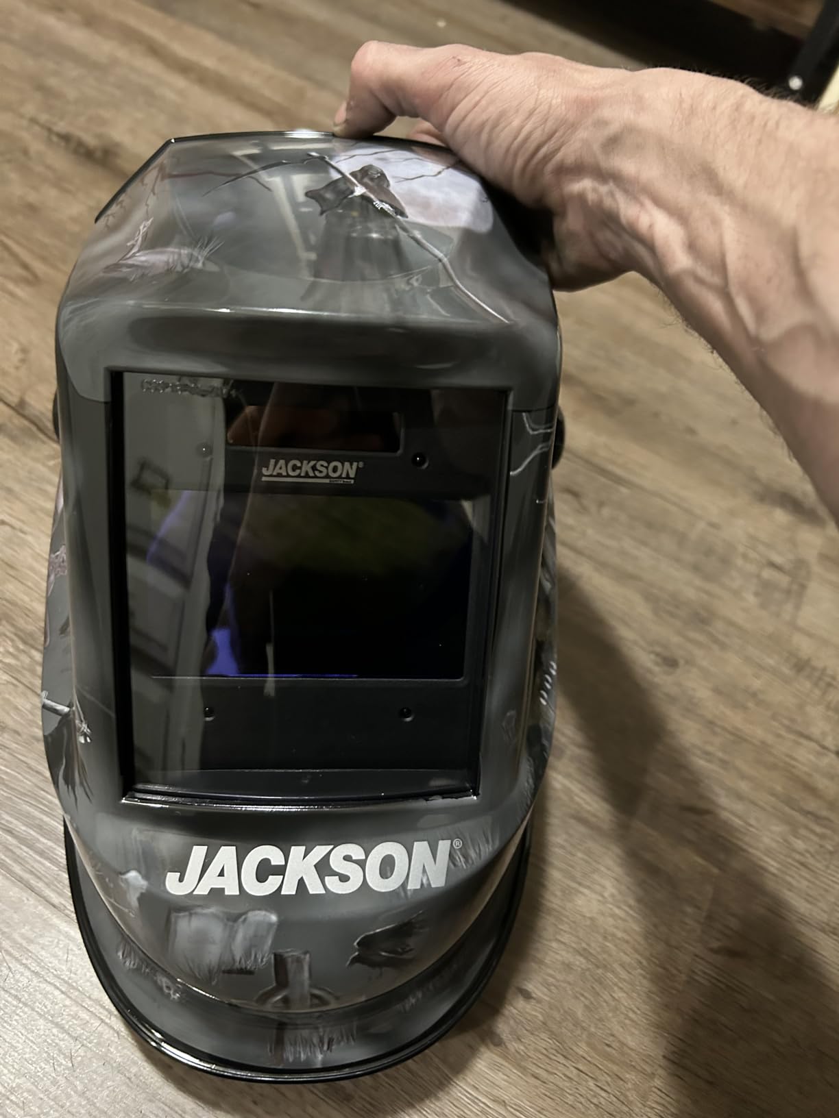 Jackson Safety Premium Graphics Auto Darkening Welding Helmet - ANSI Z87.1 customer photo 2