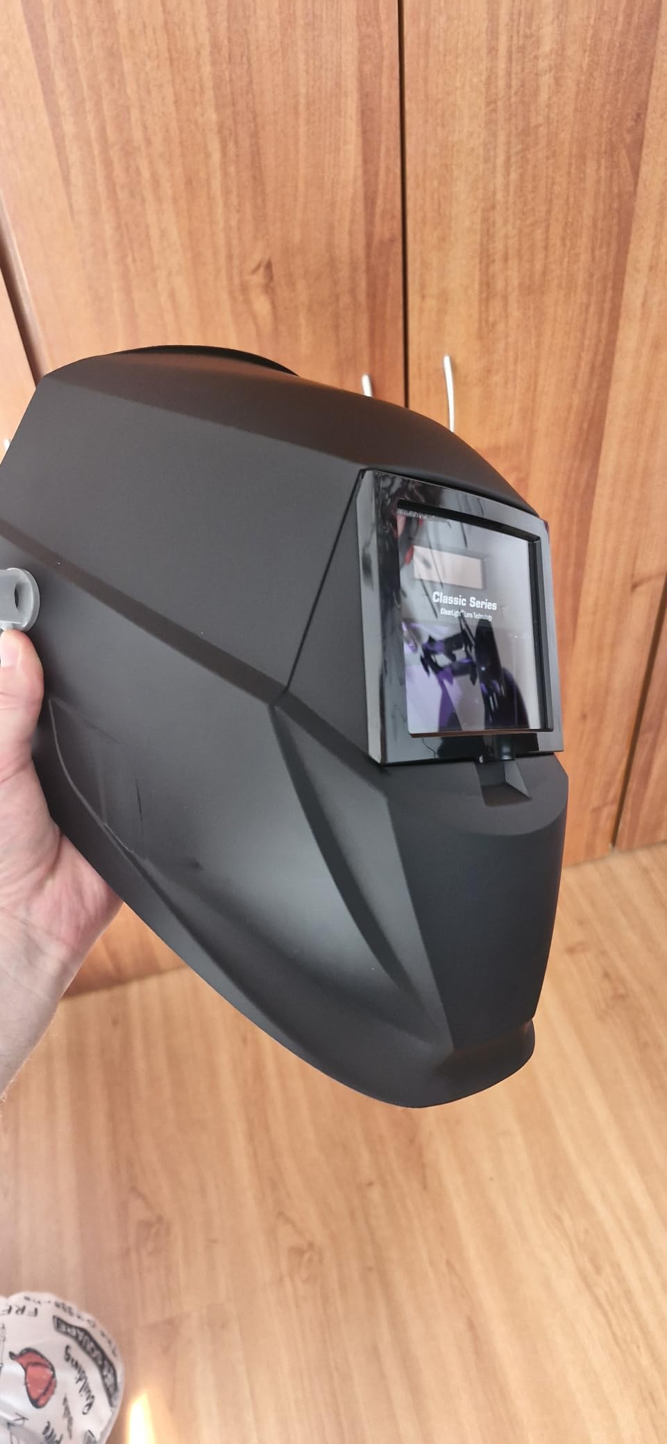 Miller Classic Series Welding Helmet, ClearLight™, Shade 8-13, Black | For the value-minded welder; TIG/MIG; variable shade 8-13; HD optics; comfortable headgear customer photo 1