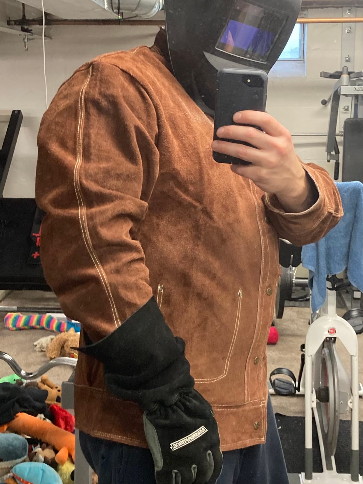YESWELDER Leather Welding Jacket customer photo 1